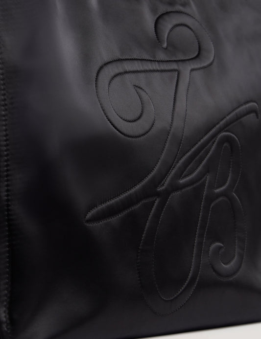 Women's HALSEA-TB Script Padded Nylon Medium Black Ted Baker South Africa Bellabags