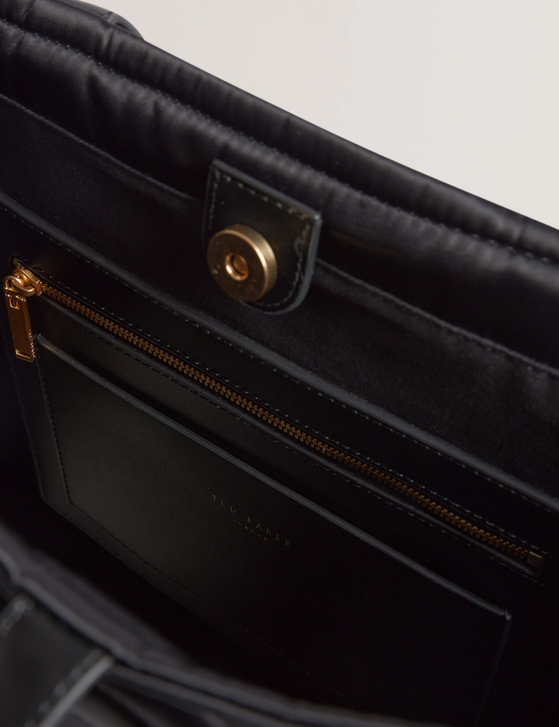 Women's HALSEA-TB Script Padded Nylon Medium Black Ted Baker South Africa