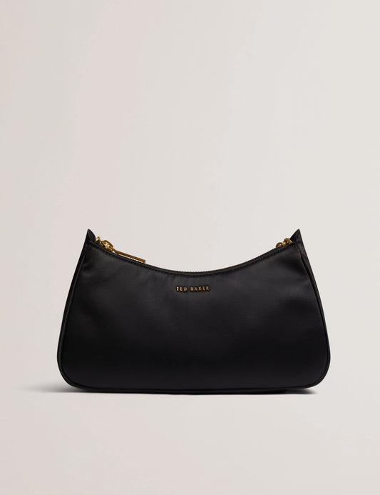 Women's AGNISE-Chain Detail Satin Shoulder Bag Black Ted Baker Bellabags
