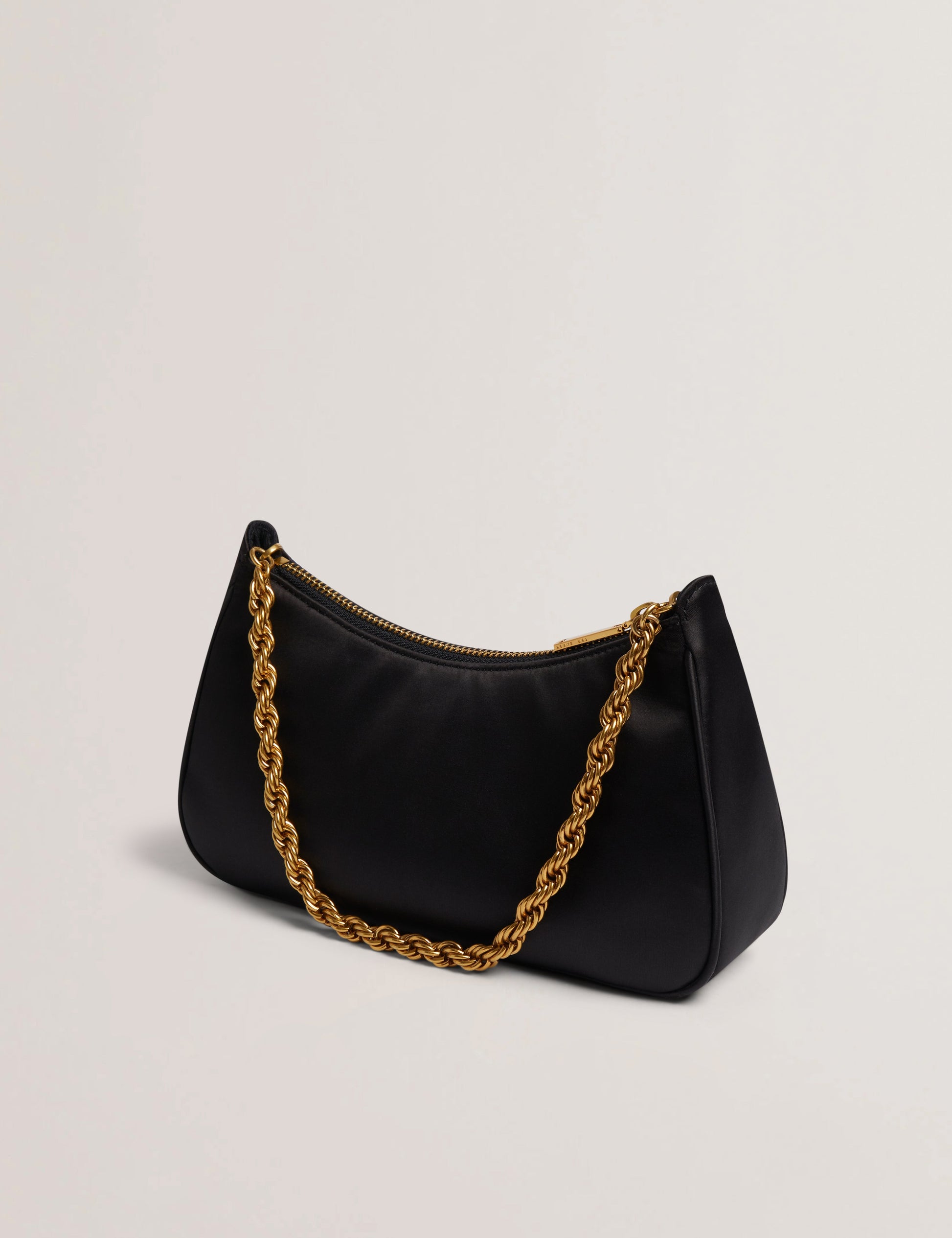 Women's AGNISE-Chain Detail Satin Shoulder Bag Black Ted Baker South Africa