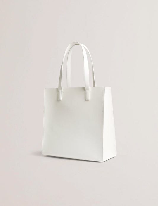 Women's ALIMCON-Linear Rose Large Icon Bag Cream Ted Baker Bellabags