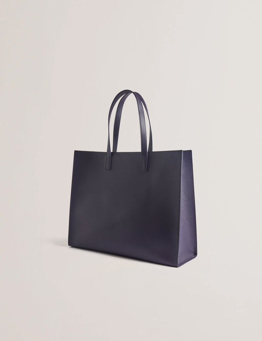 Women's ALUMICN-Linear Rose Extra Large Icon Navy Ted Baker South Africa Bellabags