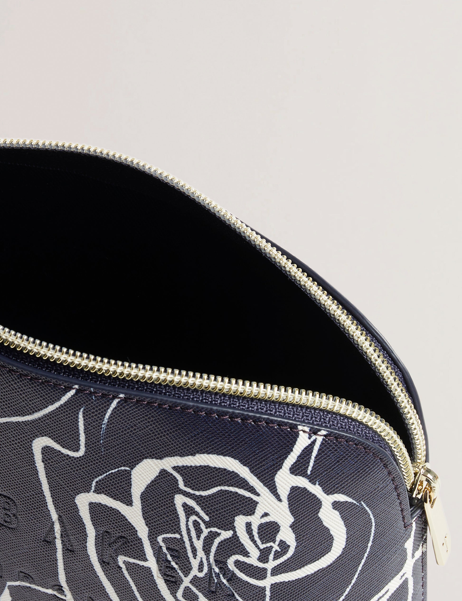 Women's ALLIMI-Linear Rose Makeup Bag Navy Ted Baker South Africa