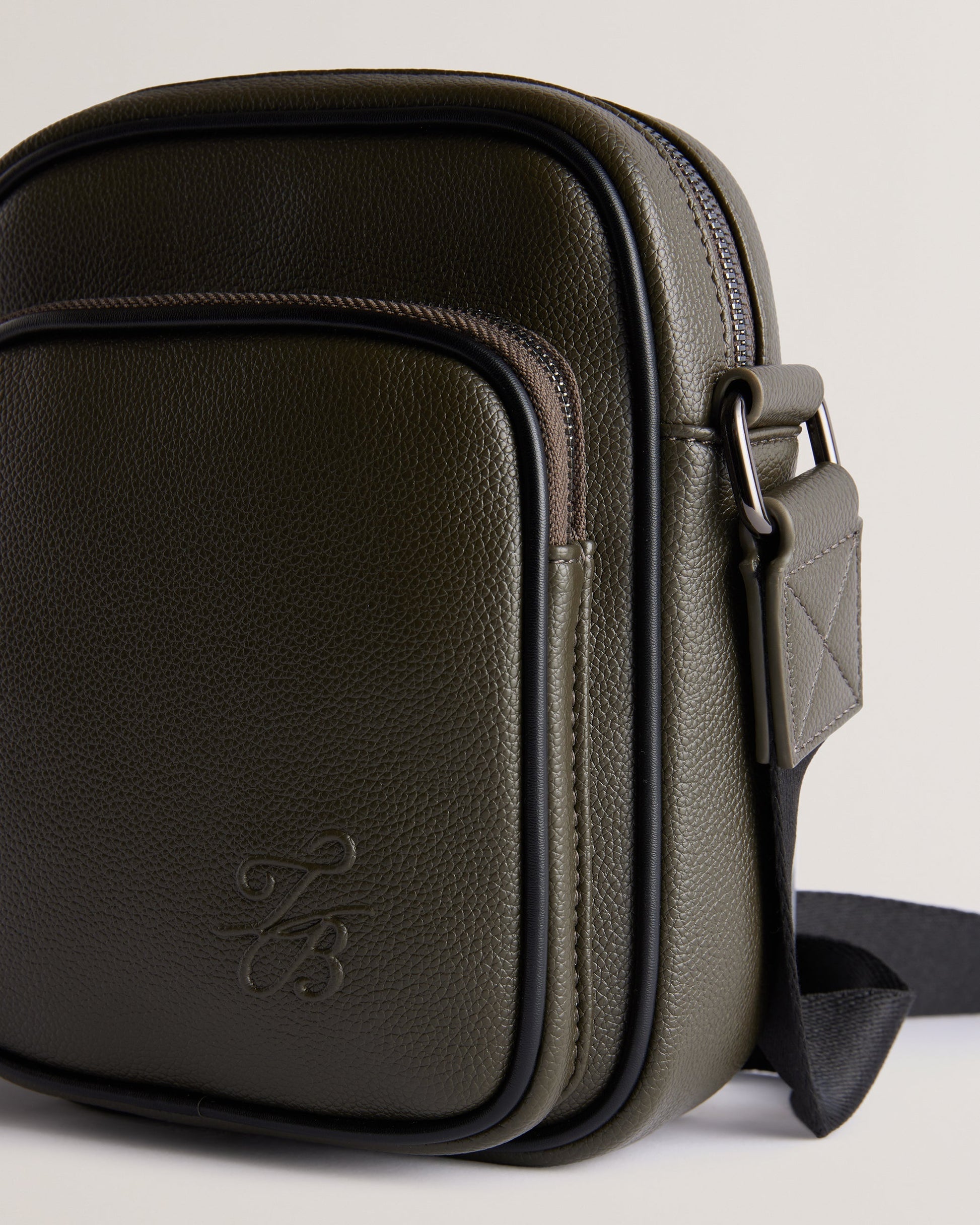 Men's Taii-Pu Tb Script Flight Bag Khaki Ted Baker South Africa