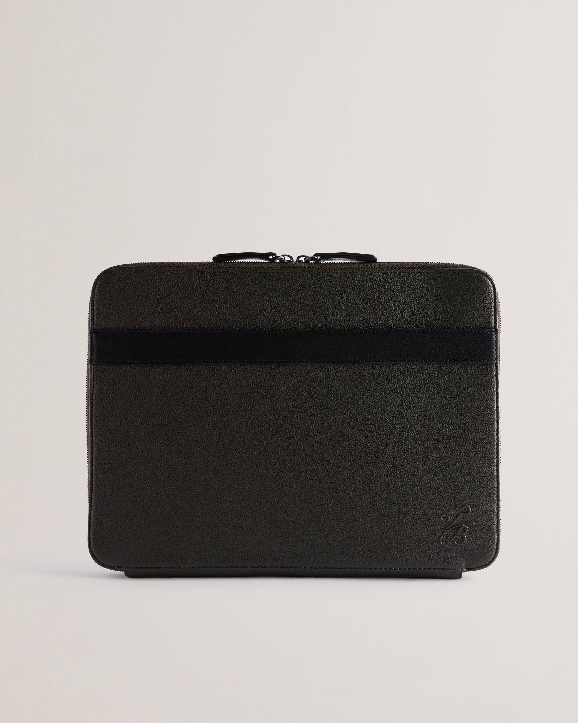 Men's Taivi-Pu Tb Script 13 Inch Laptop Case Khaki Ted Baker South Africa