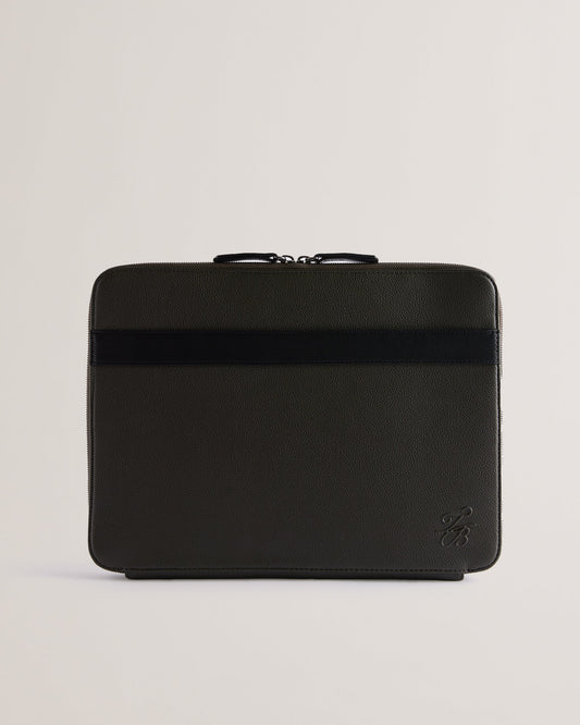 Men's Taivi-Pu Tb Script 13 Inch Laptop Case Khaki Ted Baker South Africa