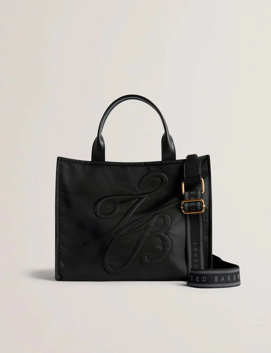 Women's HALEA-TB Script Padded Nylon Large S Black Ted Baker South Africa