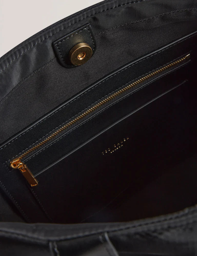 Women's HALEA-TB Script Padded Nylon Large S Black Ted Baker South Africa Bellabags