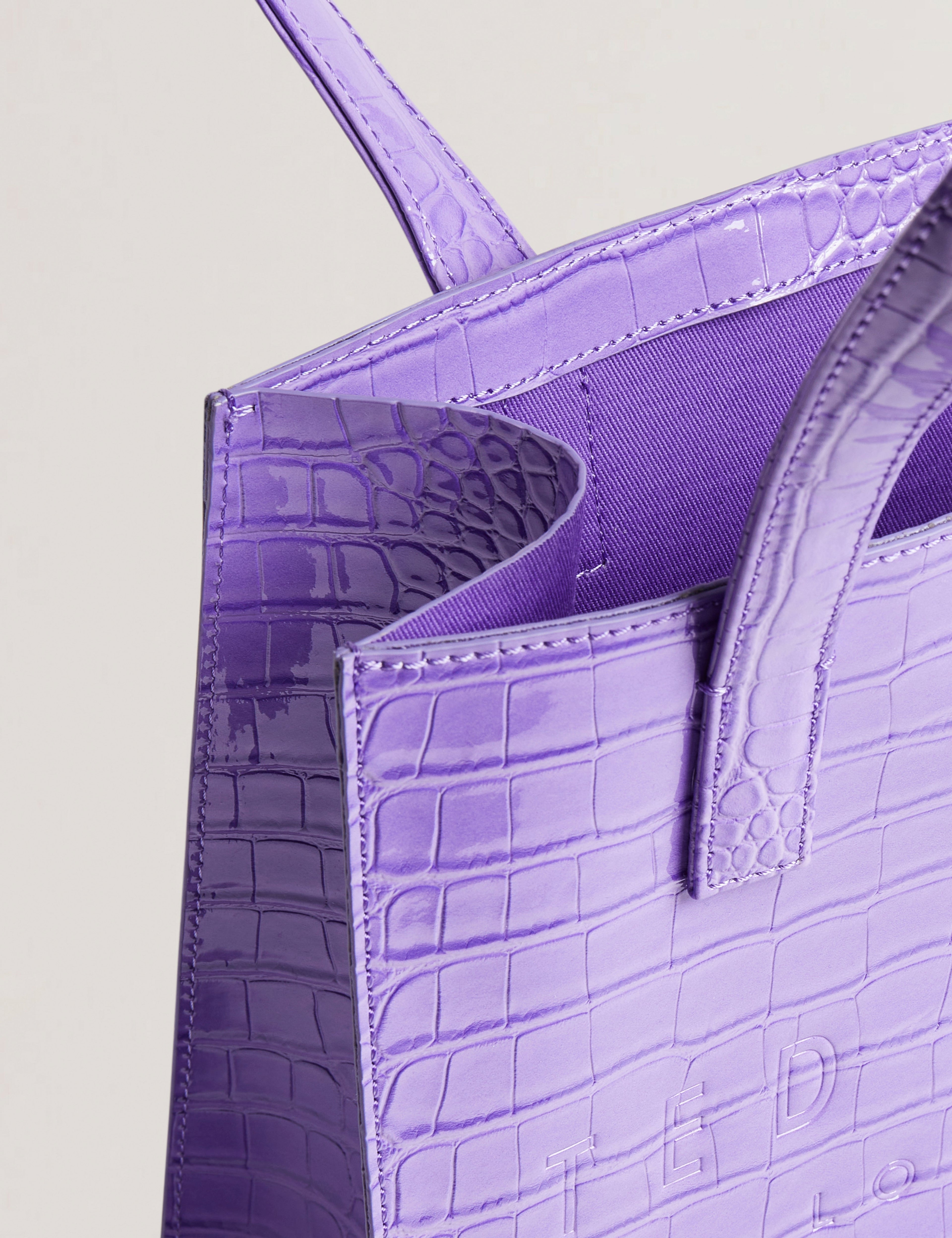 Women's REPTCON-Croc Effect Small Icon Bag Ted Baker South Africa Bellabags