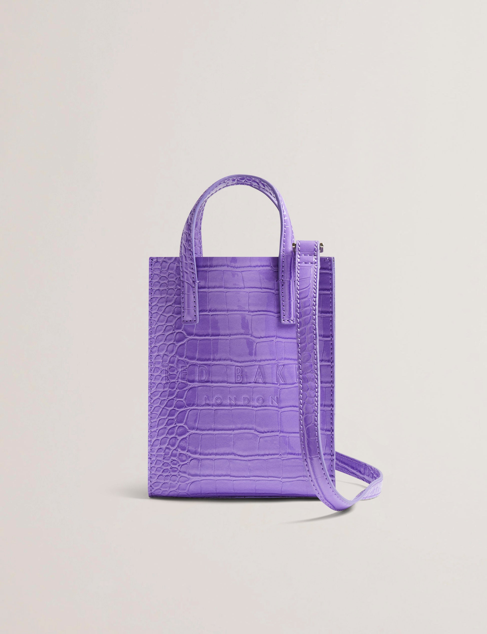 Women's GATOCON-Croc Effect Mini Icon Bag Ted Baker South Africa