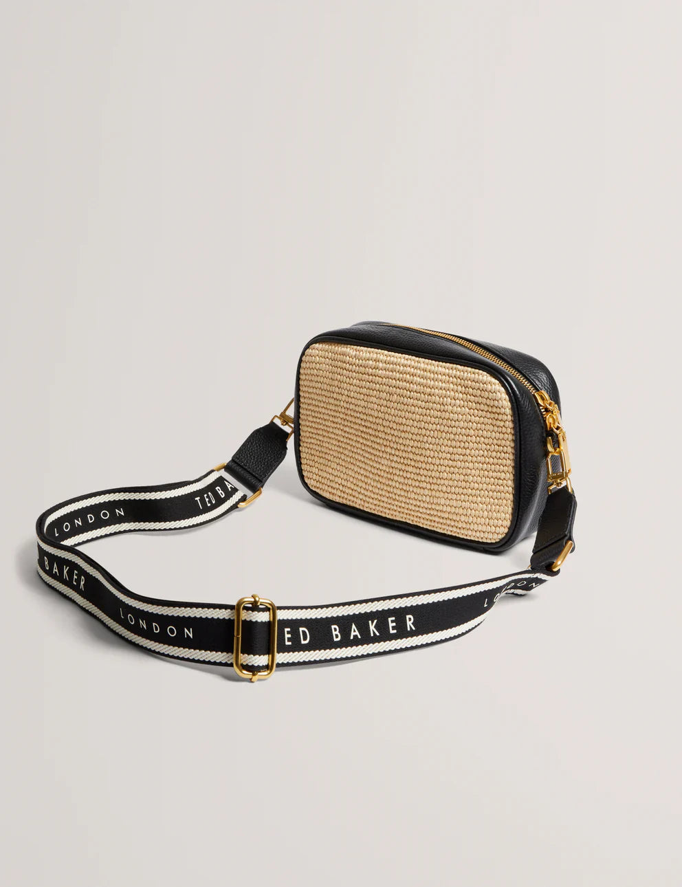 Women's BARDAS-Webbing Faux Raffia Crossbody Bag Ted Baker South Africa Bellabags