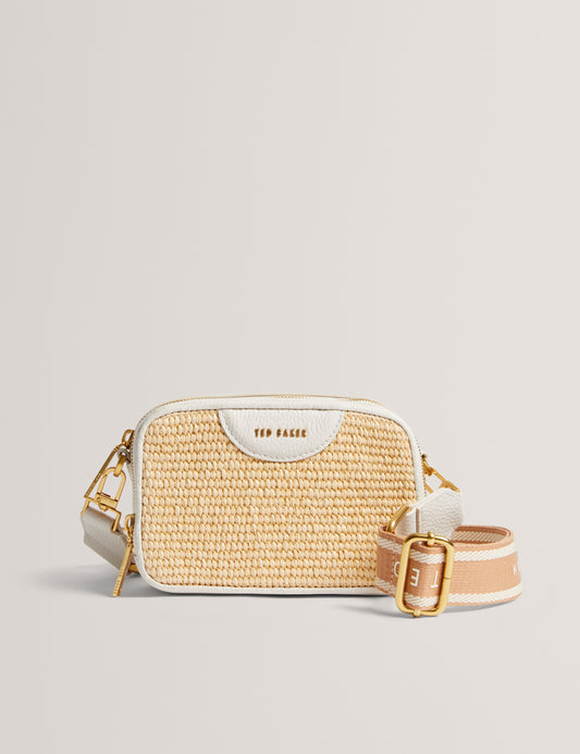 Women's BARIA-Mini Webbing Faux Raffia Camera Bag Ted Baker South Africa