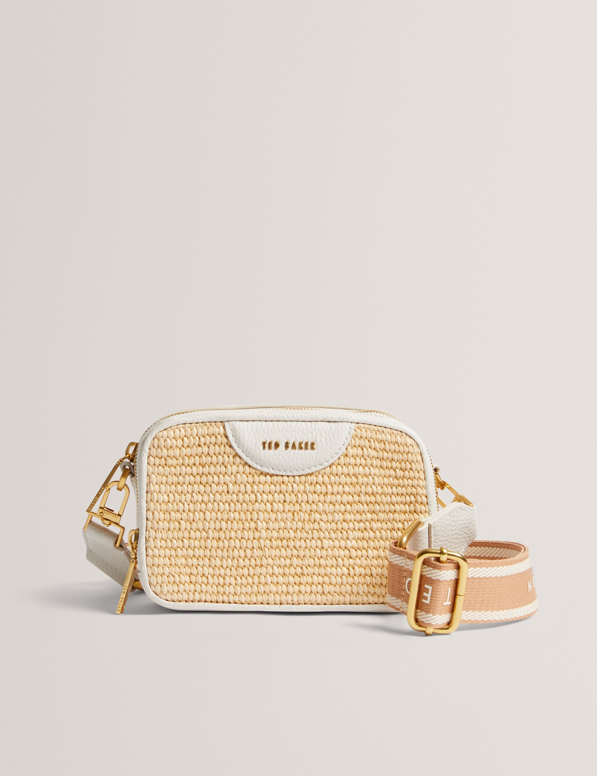 Women's BARIA-Mini Webbing Faux Raffia Camera Bag Ted Baker South Africa