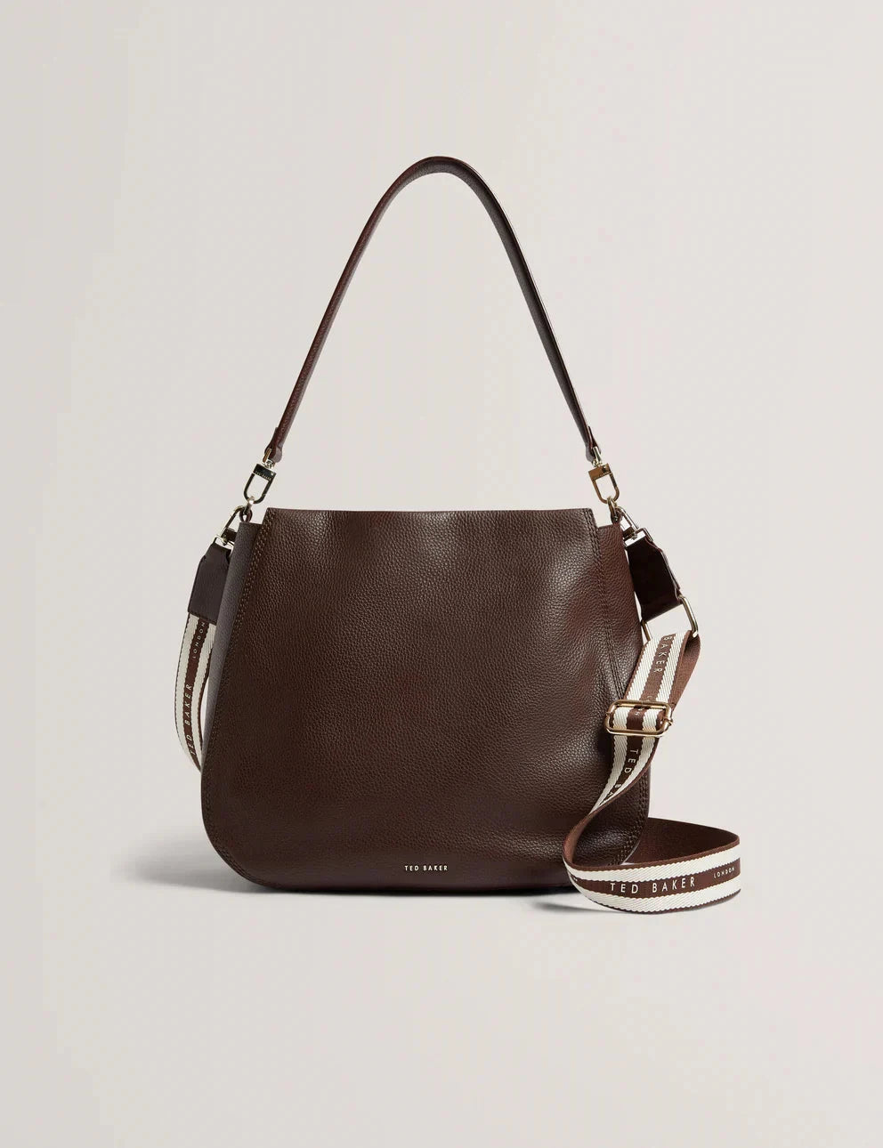 Women's WILLDA-Branded Webbing Leather Hobo Bag Ted Baker South Africa