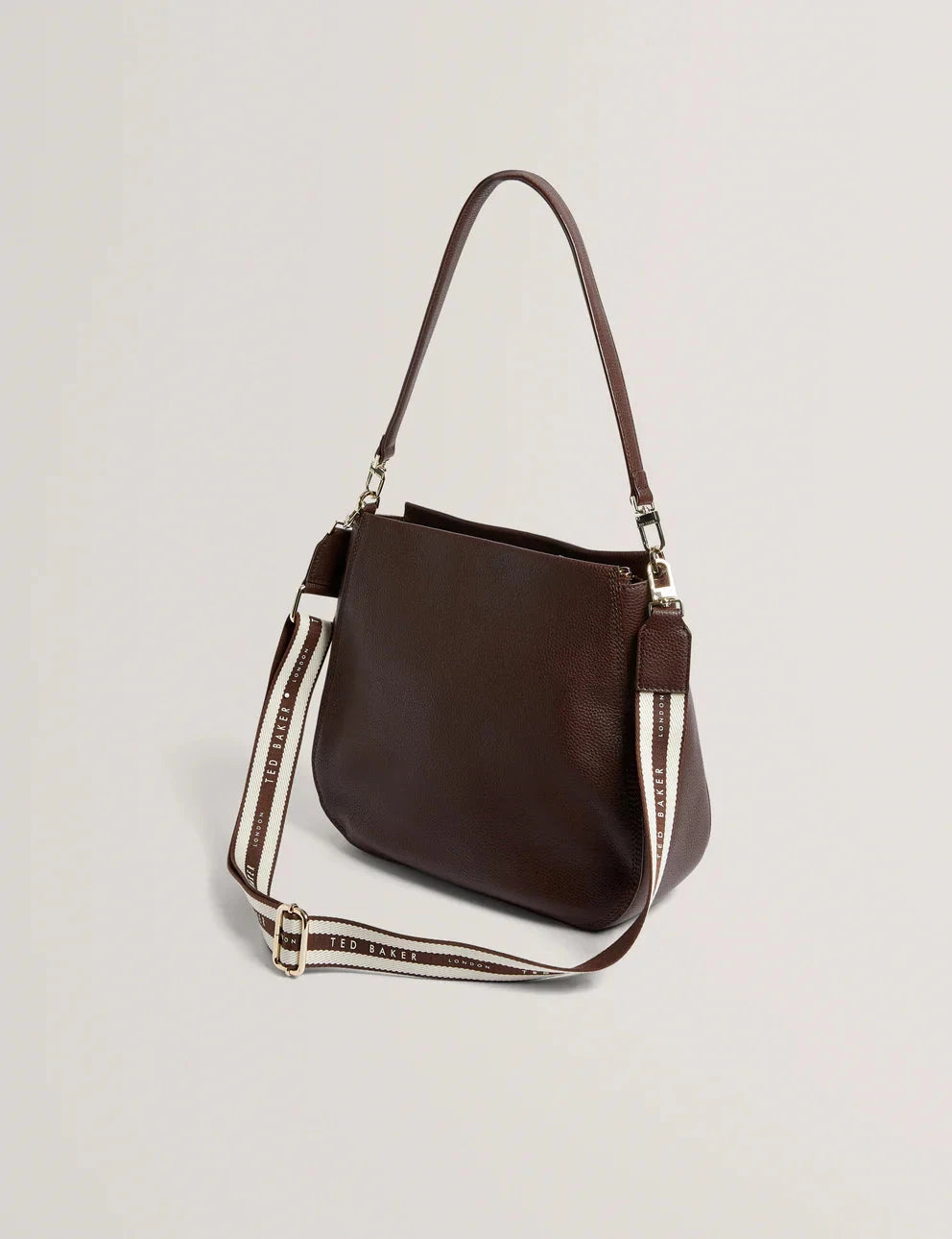 Women's WILLDA-Branded Webbing Leather Hobo Bag Ted Baker South Africa