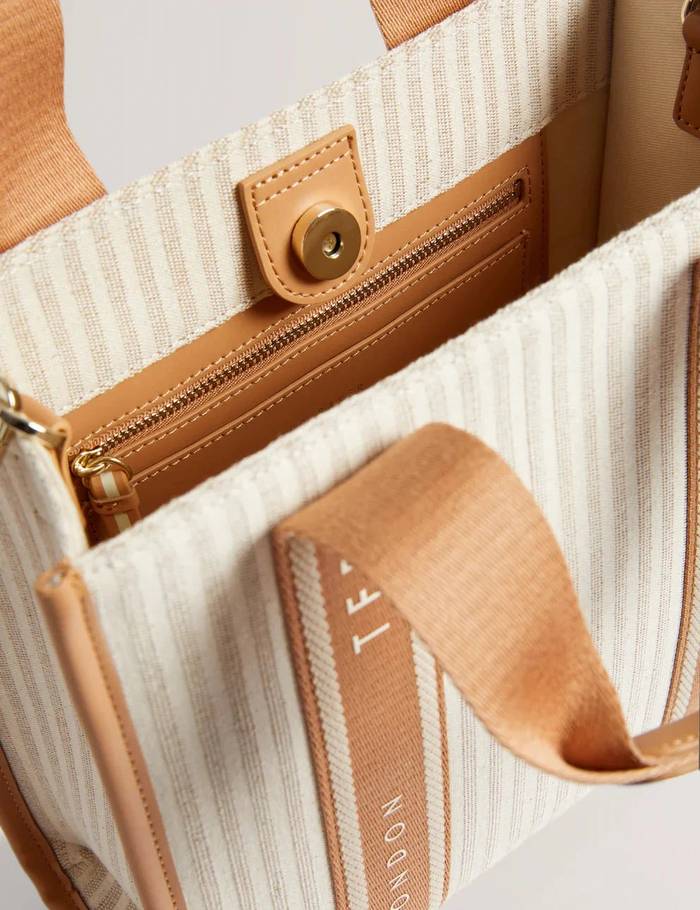 Womens HARLLEE-Striped Canvas Small Webbing Ted Baker South Africa