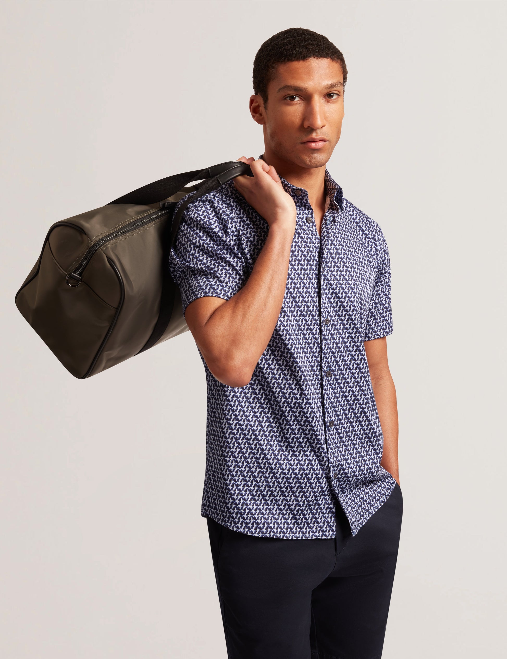 Men's NELSONS-Nylon TB Script Holdall Ted Baker South Africa