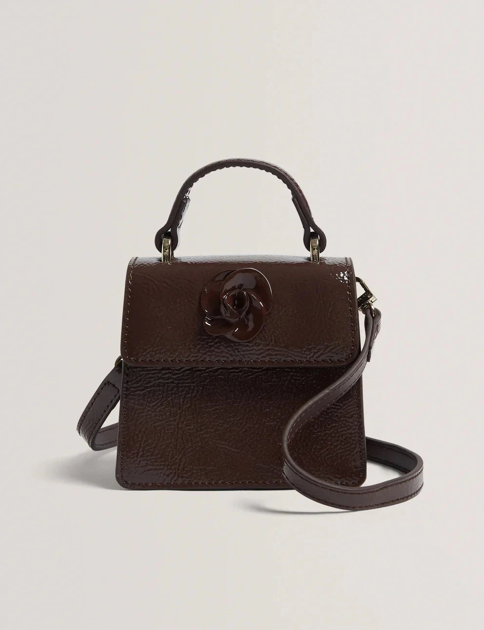 Women's ROUSET-Rose Detail Mini Leather Bag Ted Baker South Africa