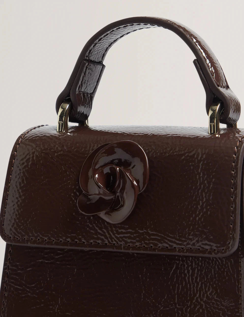 Women's ROUSET-Rose Detail Mini Leather Bag Ted Baker South Africa