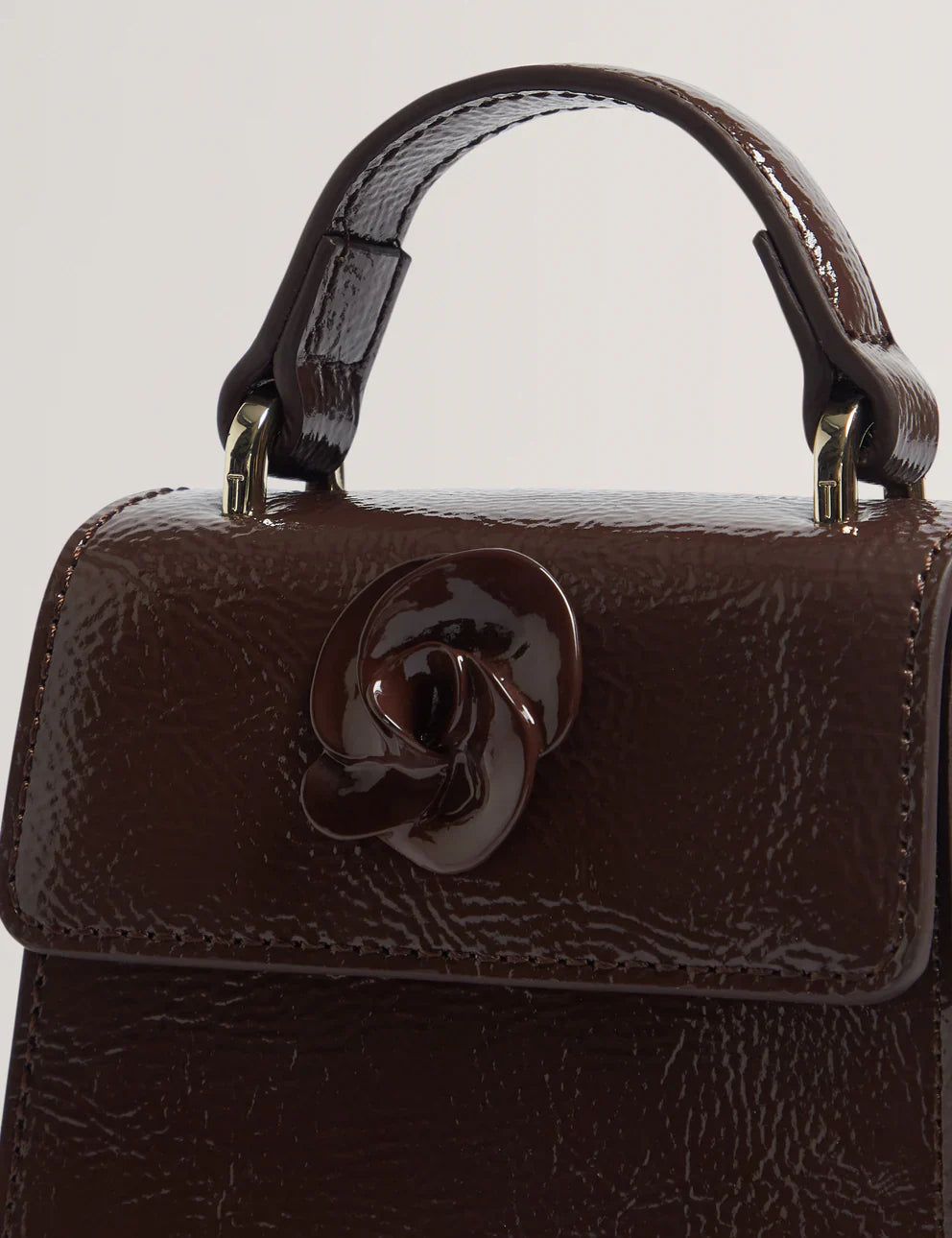 Women's ROUSET-Rose Detail Mini Leather Bag Ted Baker South Africa Bellabags