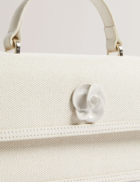 Women's AUDRIS-Canvas Rose Hardware Elongate Ted Baker South Africa Bellabags