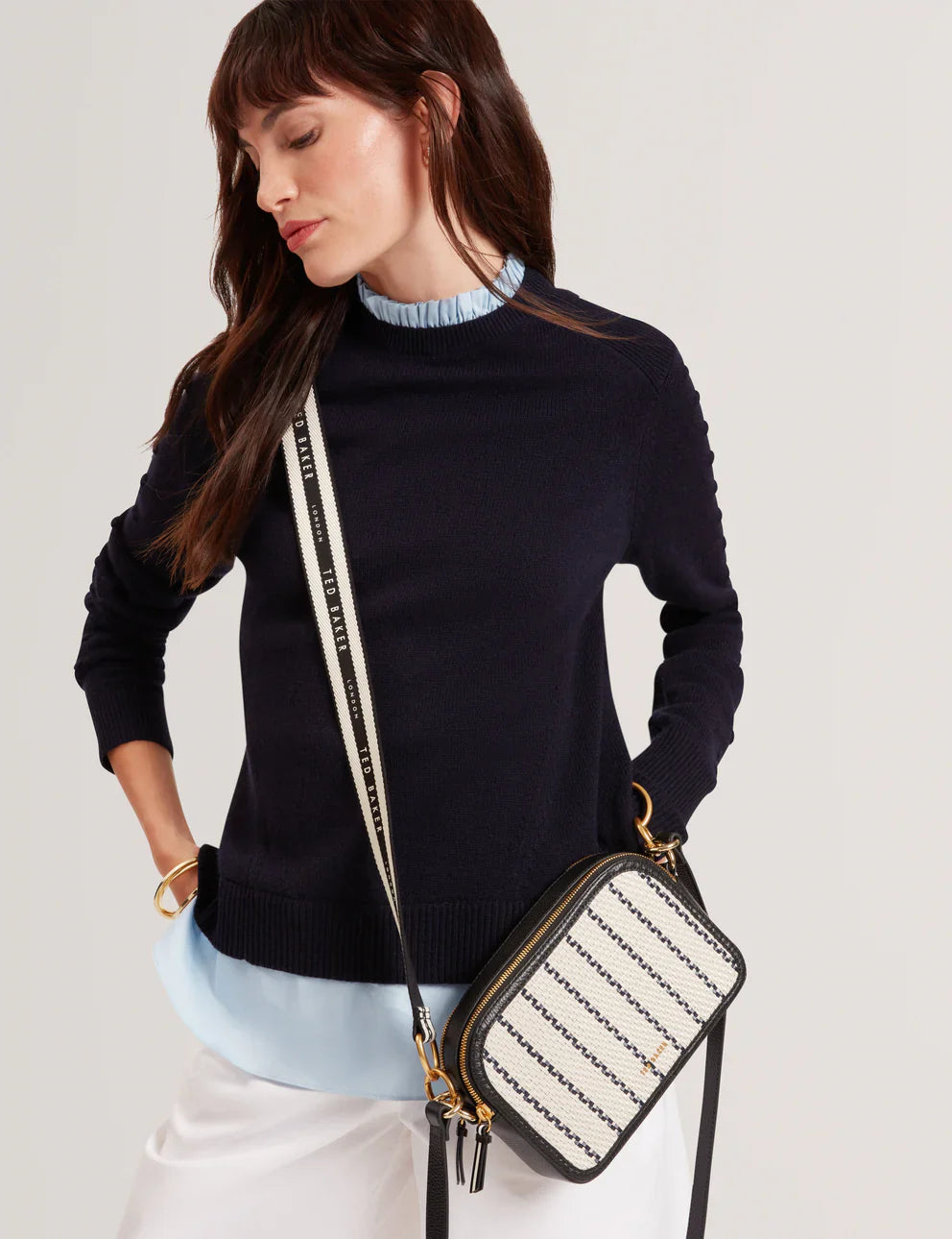 Women's RIVEA-Woven Webbing Camera Bag Ted Baker South Africa Bellabags