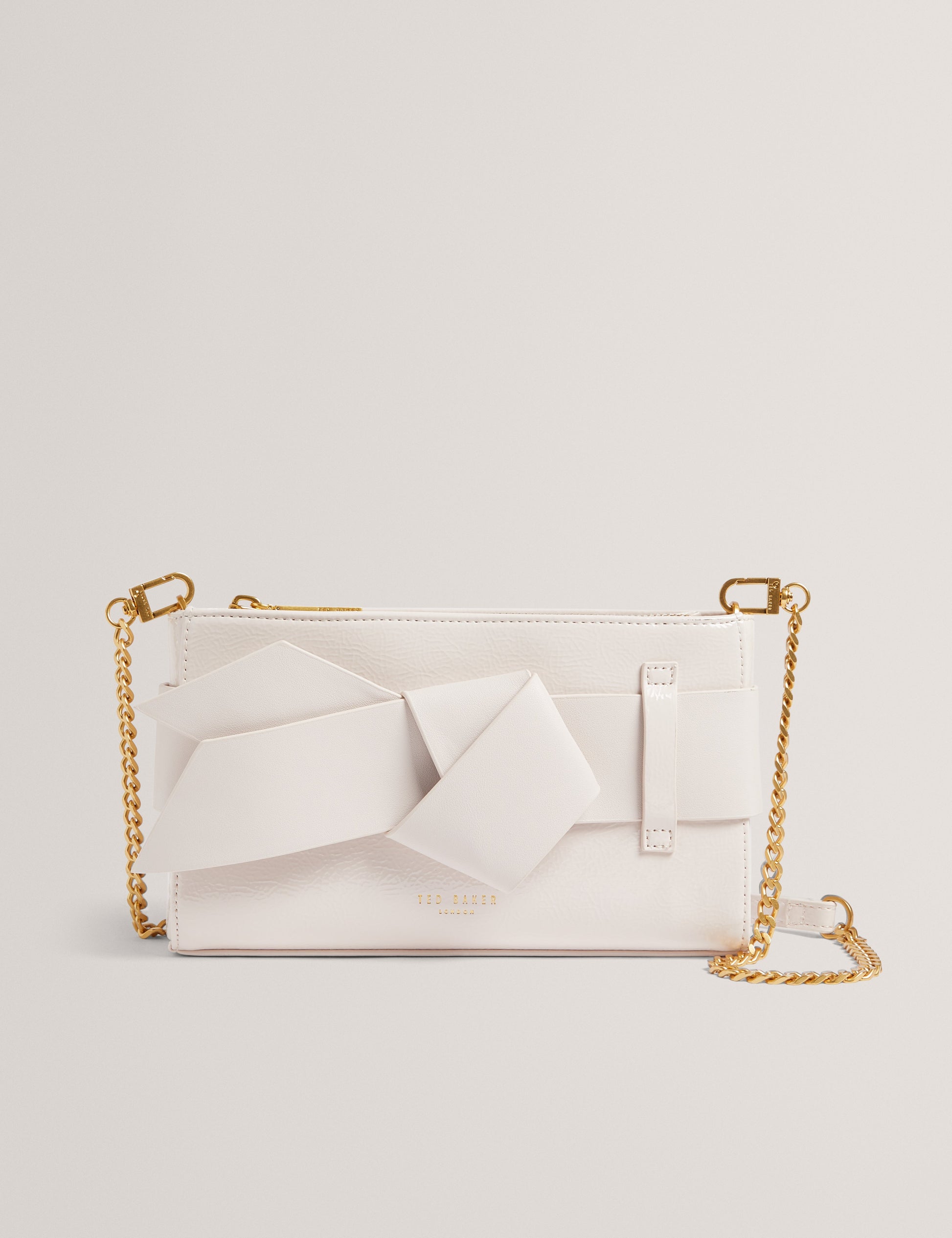 Women's JIMMAH-Soft PU Bow Clutch Bag Ivory Ted Baker South Africa