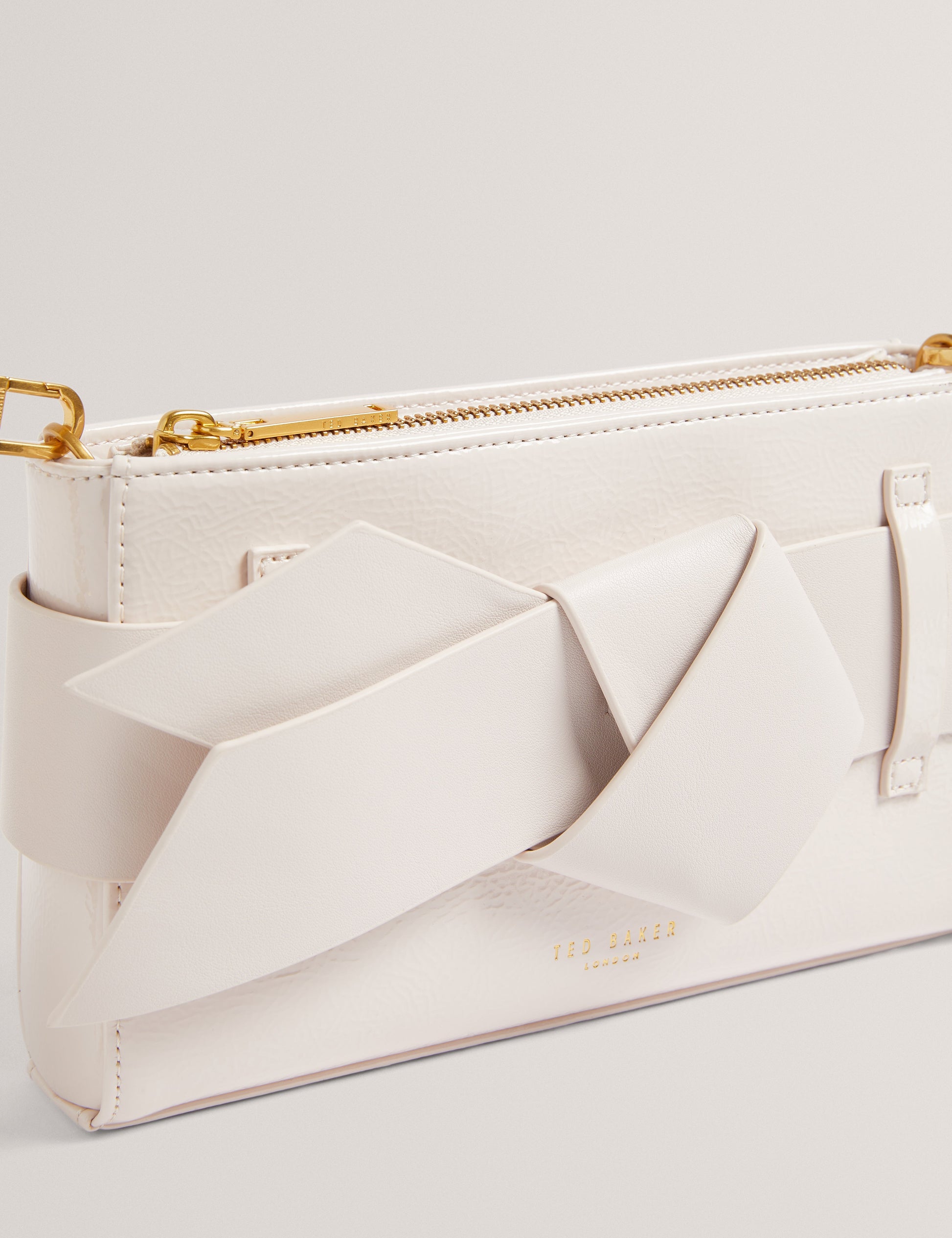 Women's JIMMAH-Soft PU Bow Clutch Bag Ivory Ted Baker South Africa