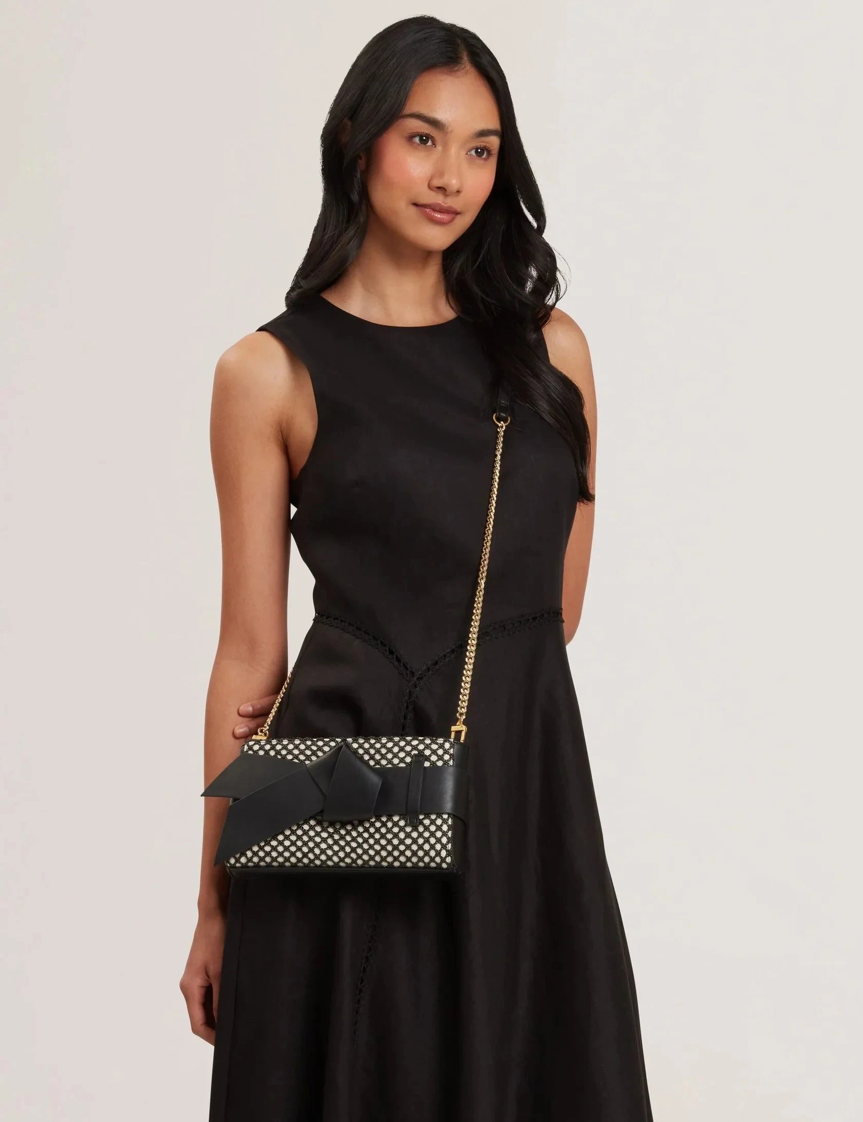 Womens JEESIE-Soft PU Bow Canvas Clutch Bag Ted Baker South Africa