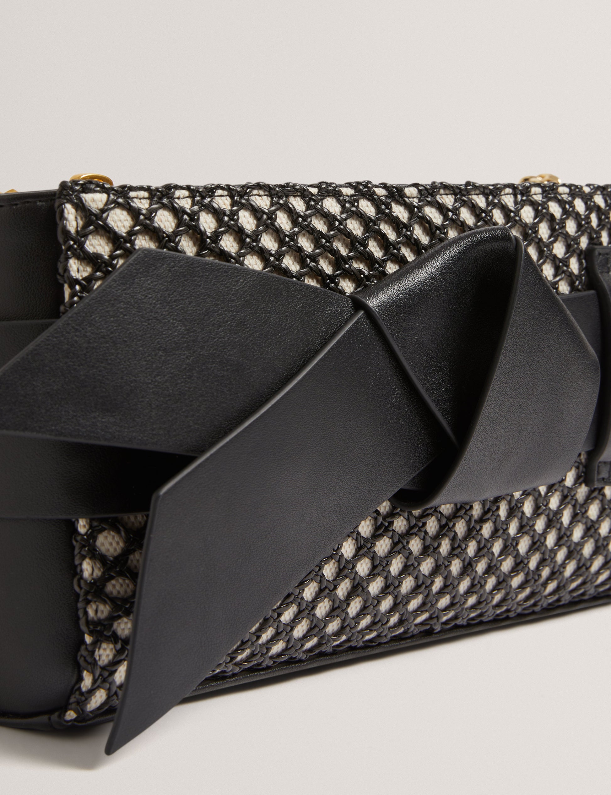 Womens JEESIE-Soft PU Bow Canvas Clutch Bag Ted Baker South Africa