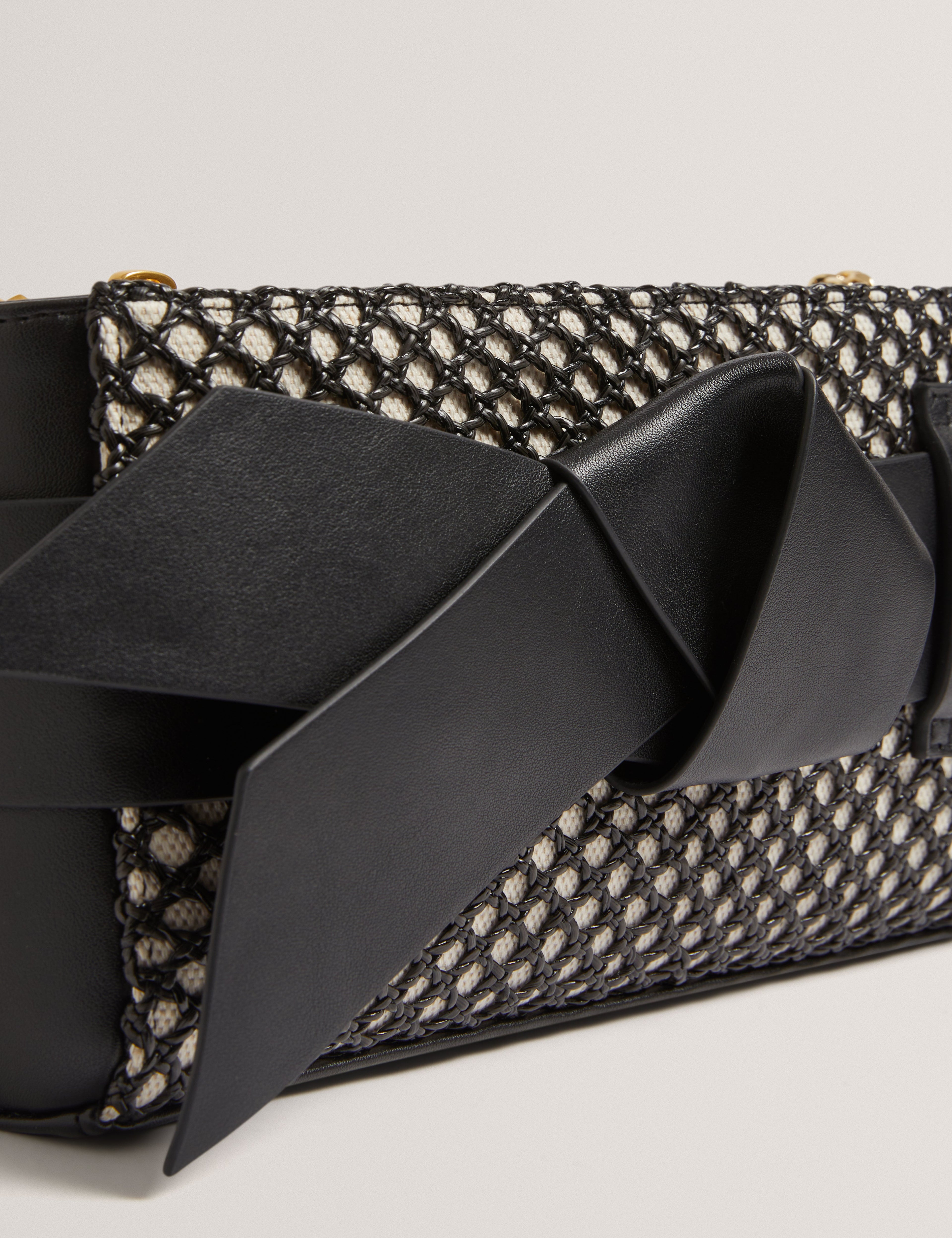 Womens JEESIE-Soft PU Bow Canvas Clutch Bag Ted Baker South Africa Bellabags