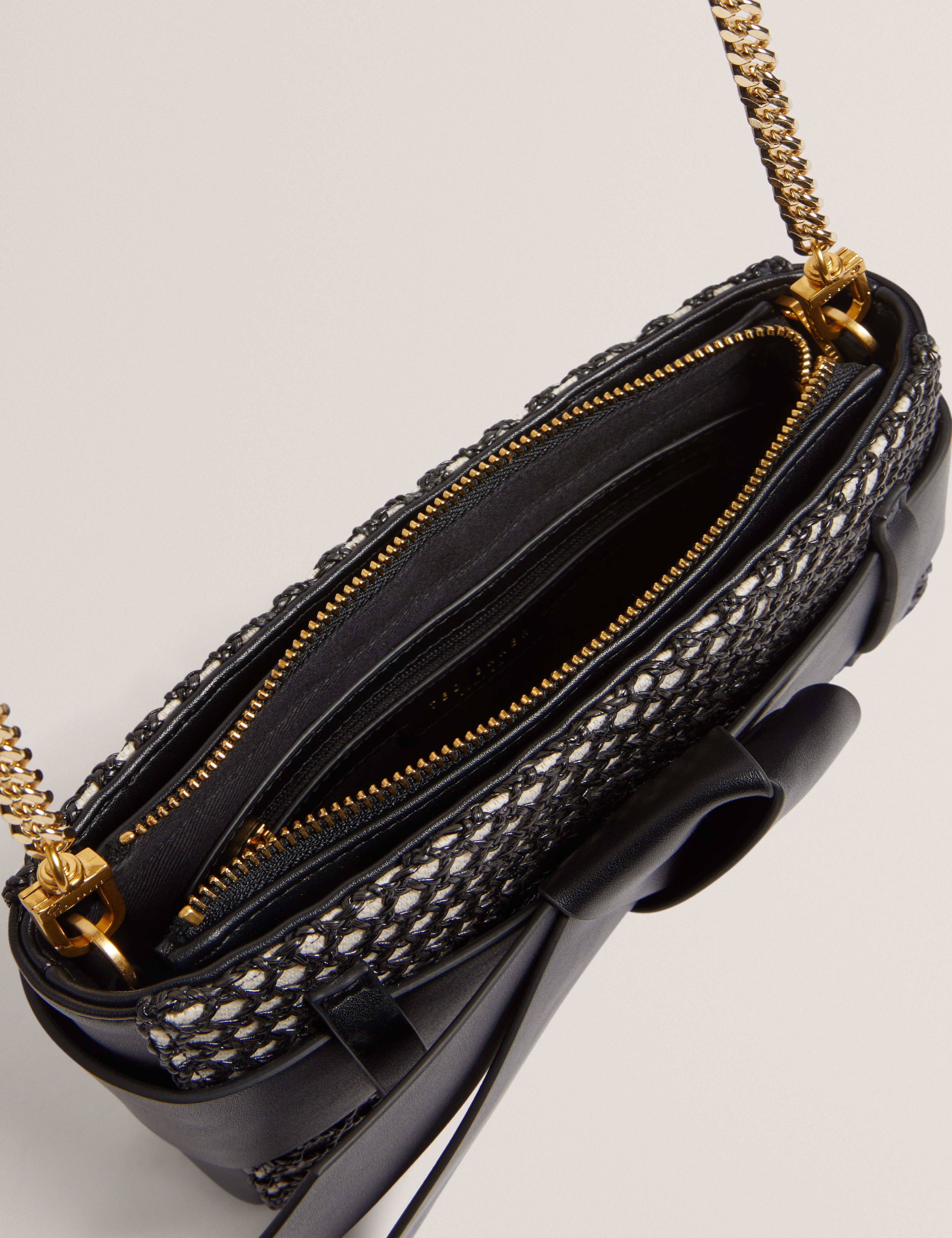 Womens JEESIE-Soft PU Bow Canvas Clutch Bag Ted Baker South Africa Bellabags