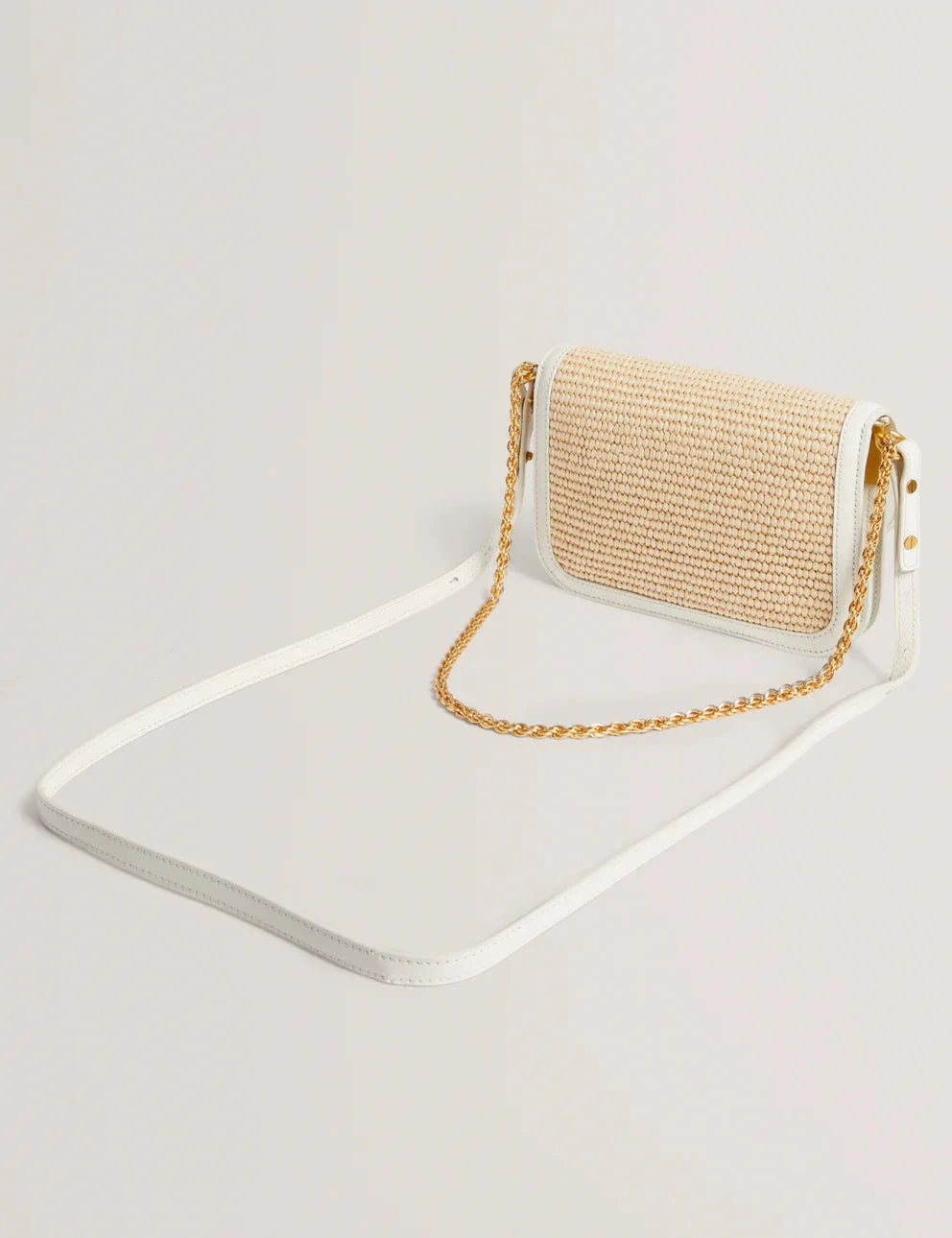 Women's KKASSIE-Twist Lock Small Raffia Crossbody Bag Ted Baker South Africa