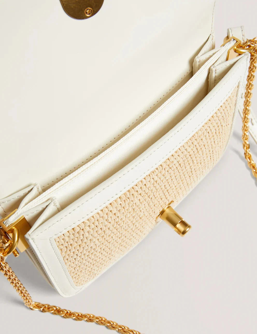 Women's KKASSIE-Twist Lock Small Raffia Crossbody Bag Ted Baker South Africa