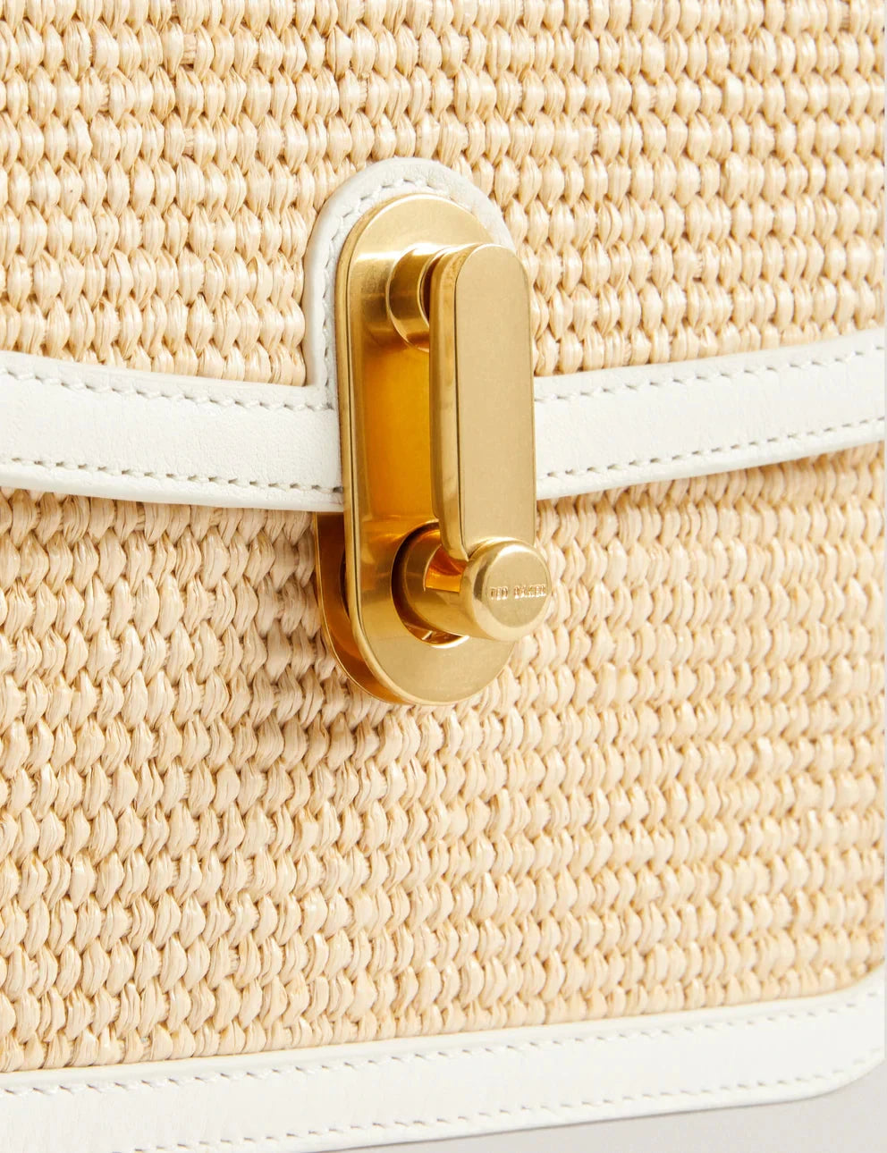 Women's KKASSIA-Twist Lock Large Raffia Crossbody Bag Ted Baker South Africa