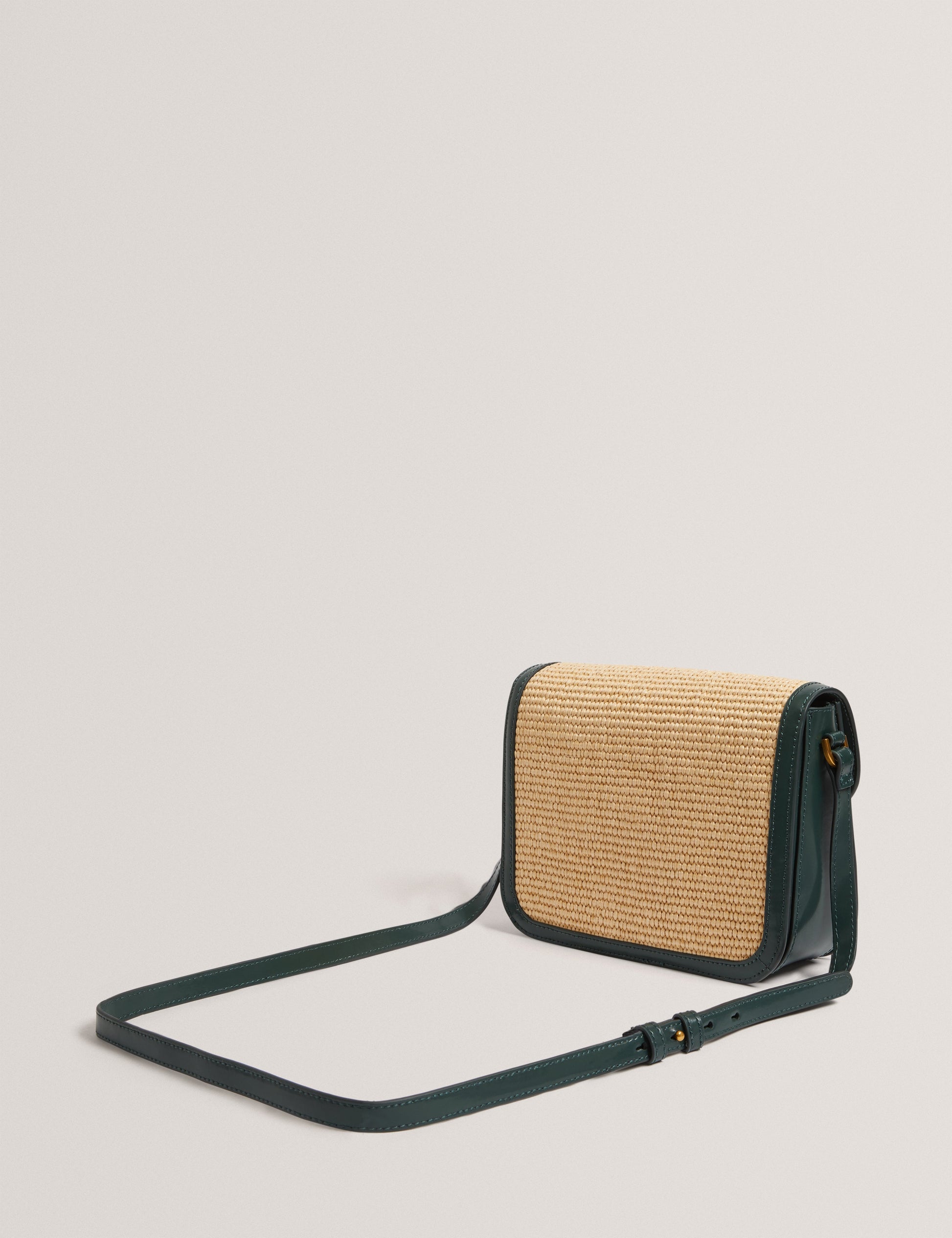 Women's KKASSIA-Twist Lock Large Raffia Crossbody Bag Ted Baker South Africa