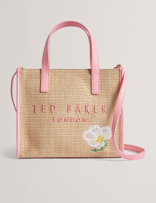 Womens FLAWERR-Faux Raffia Embroidered Icon Bag Ted Baker South Africa