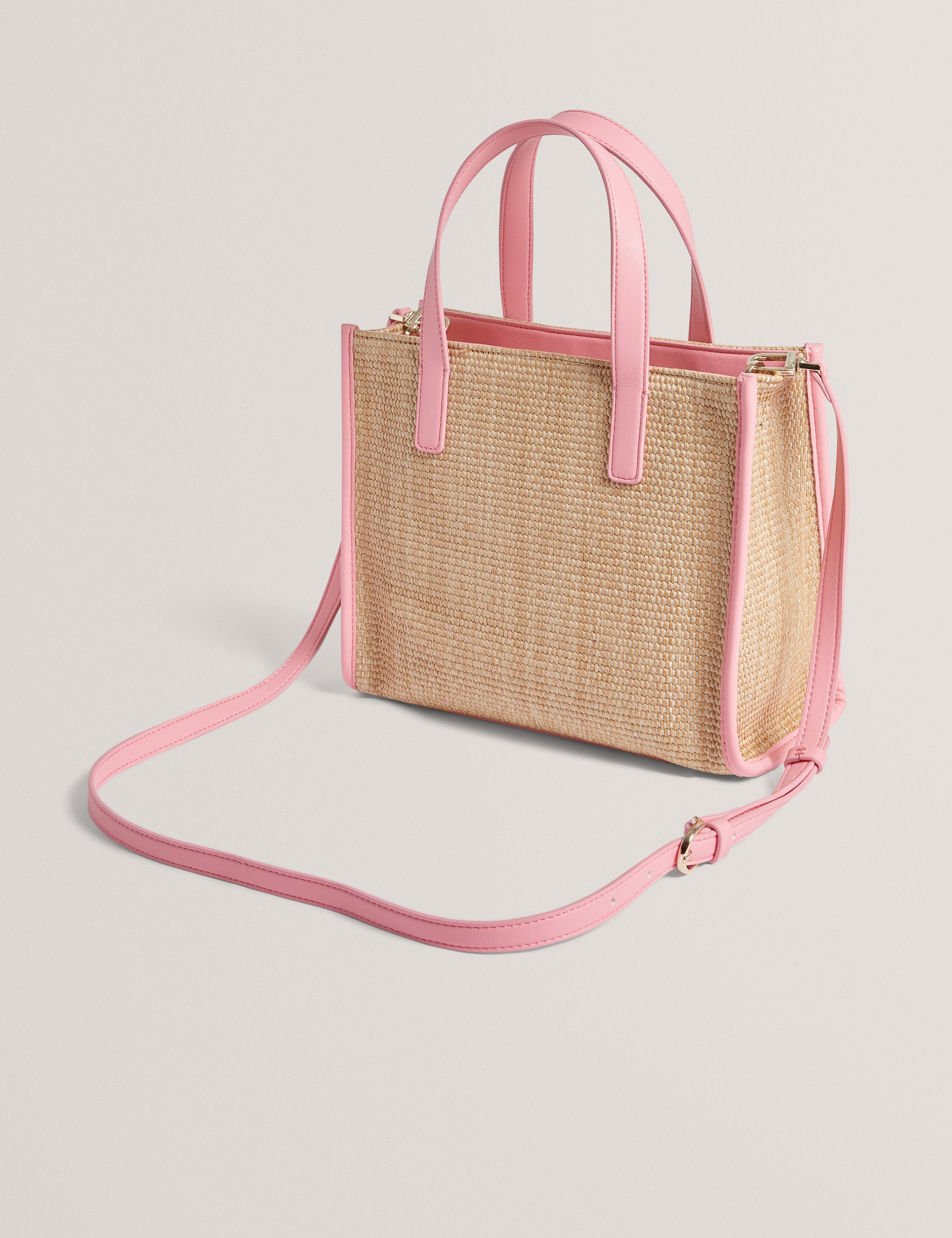 Womens FLAWERR-Faux Raffia Embroidered Icon Bag Ted Baker South Africa Bellabags