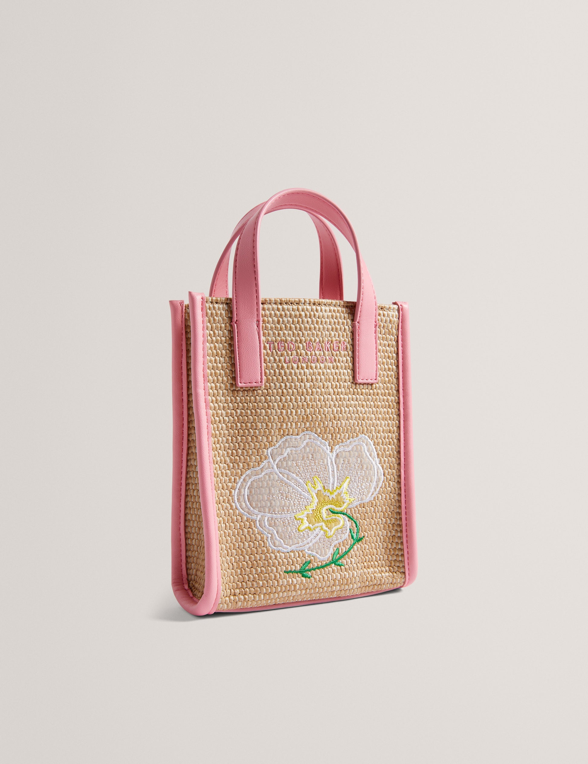 Women's FLOWENA-Faux Raffia Embroidered Nano Bag Ted Baker South Africa