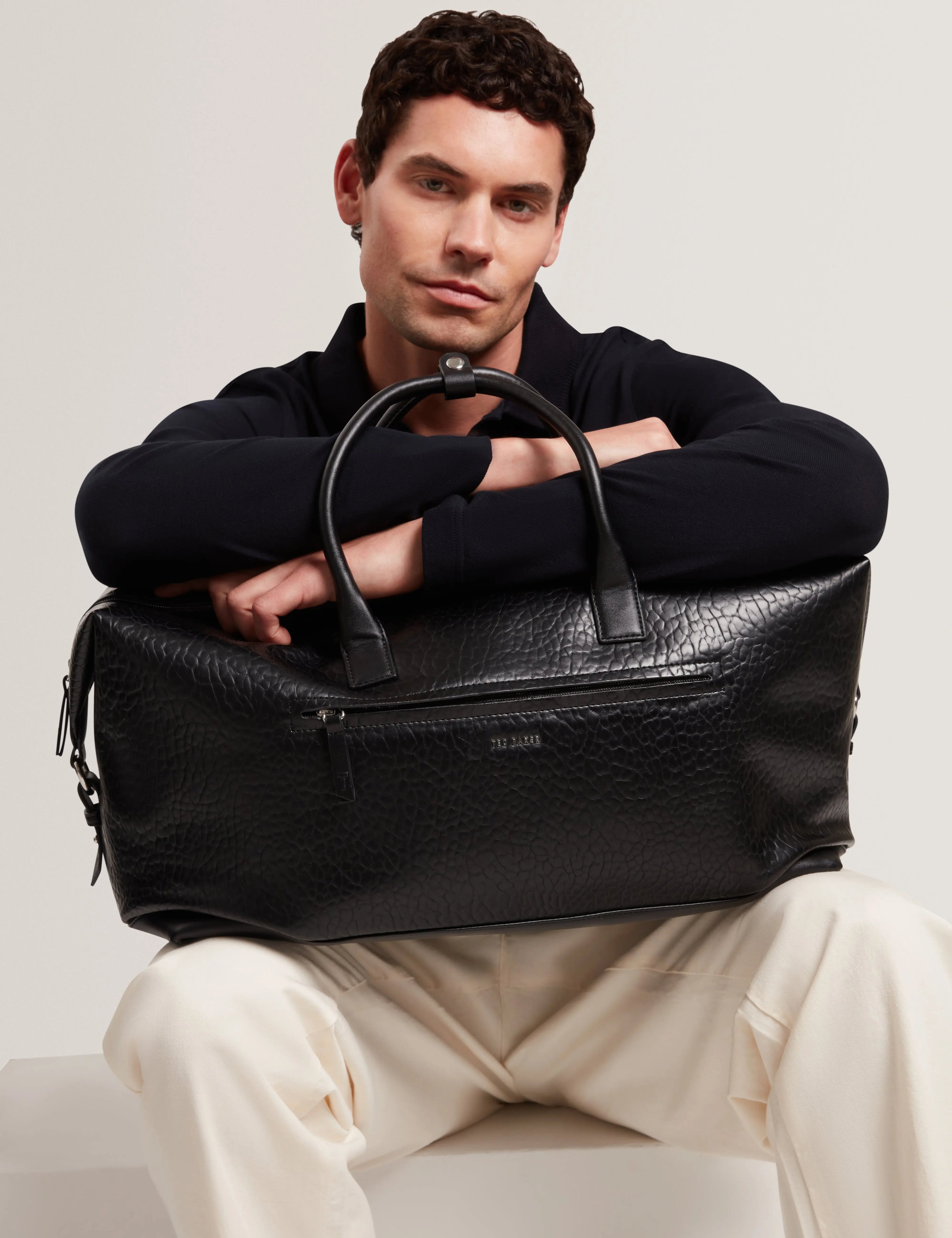 PERSIE: Pebbled Faux Leather Holdall Bag - Bellabags Ted Baker