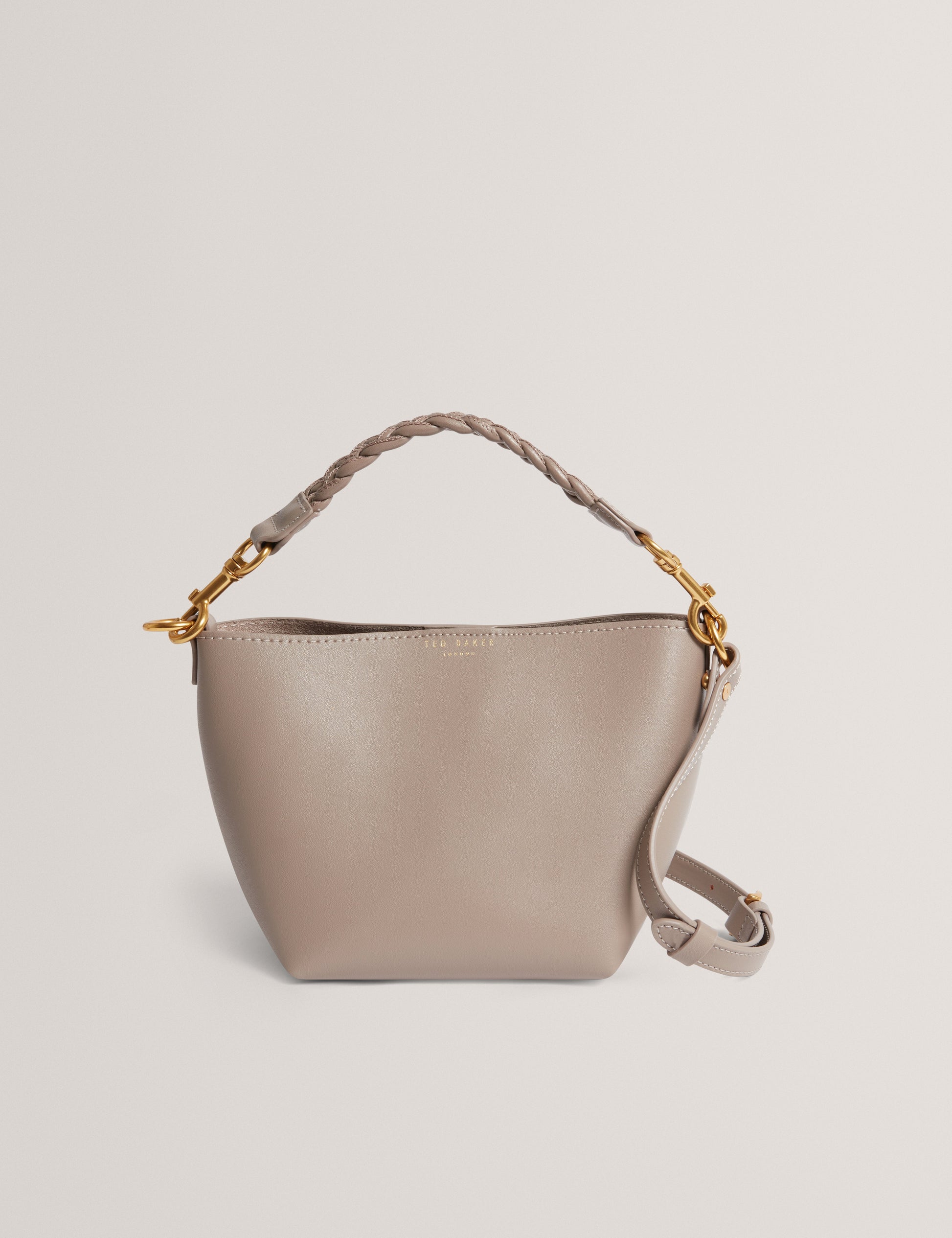 WAVELY: Weave Handle Leather Small Bucket Bag Ted Baker South Africa