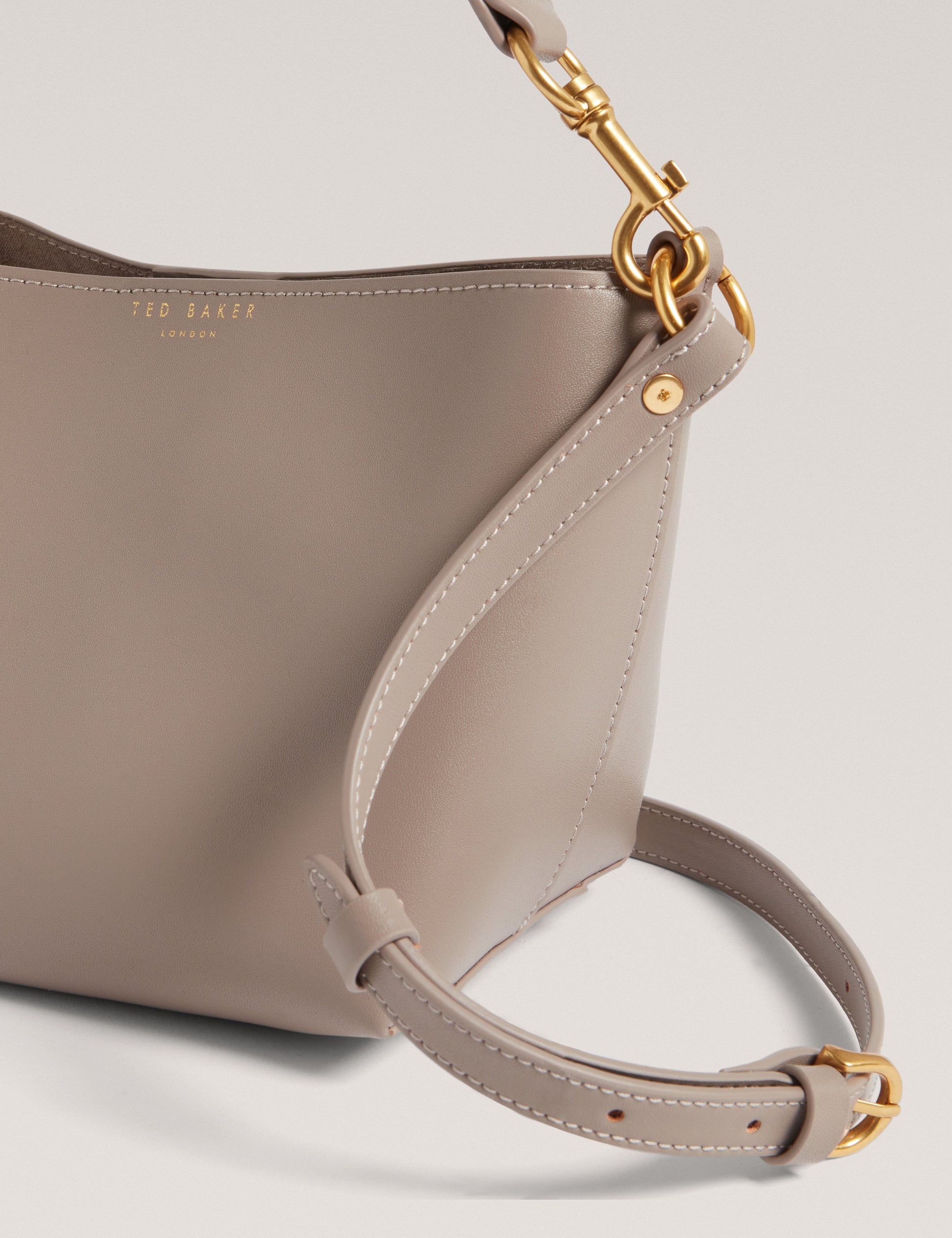 WAVELY: Weave Handle Leather Small Bucket Bag Ted Baker South Africa