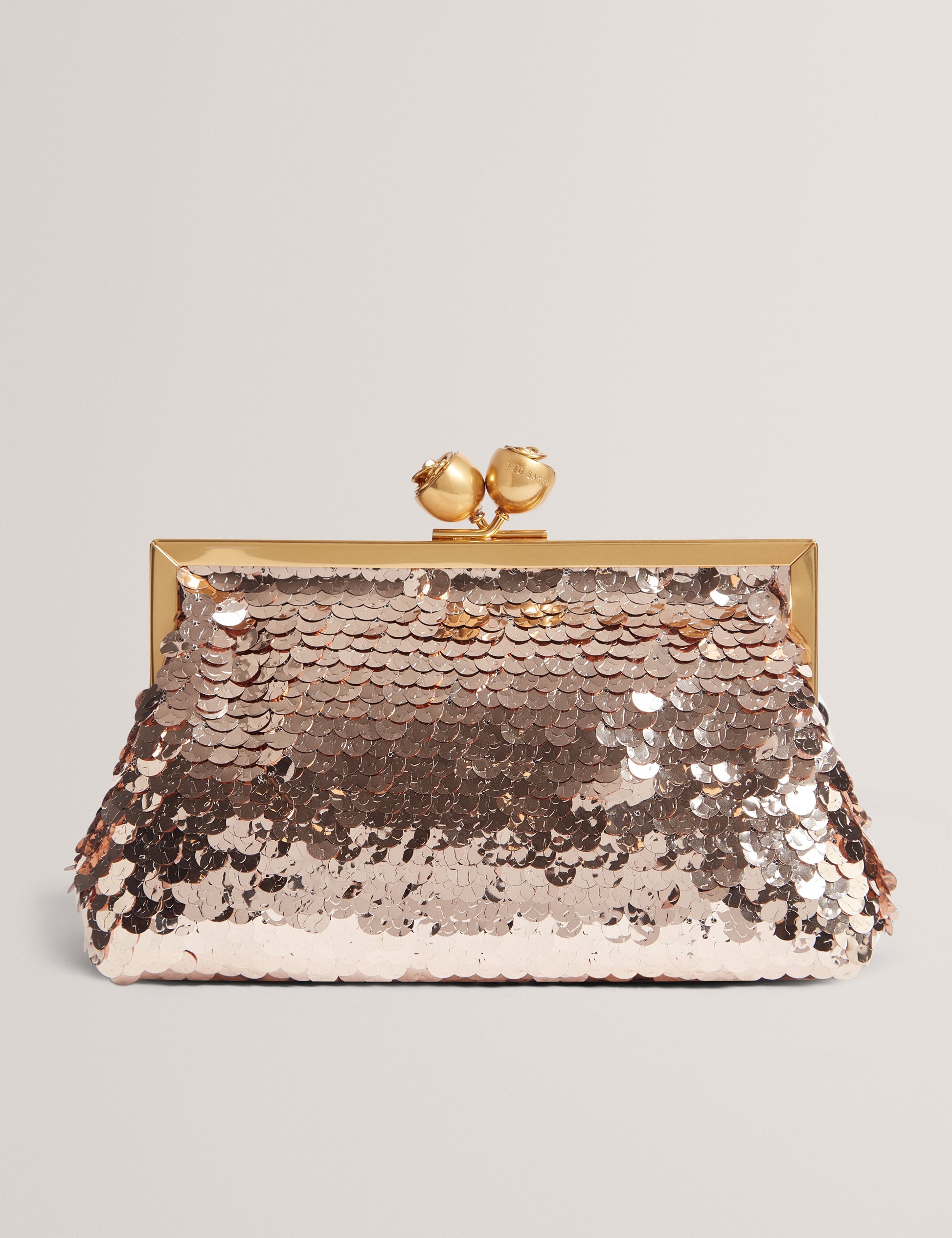SEQUINZ: Rose Detail Sequin Clutch Bag Ted Baker South Africa