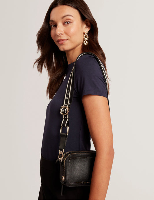 LINZIE: Webbing Leather Small Crossbody Camera Bag - Bellabags Ted Baker
