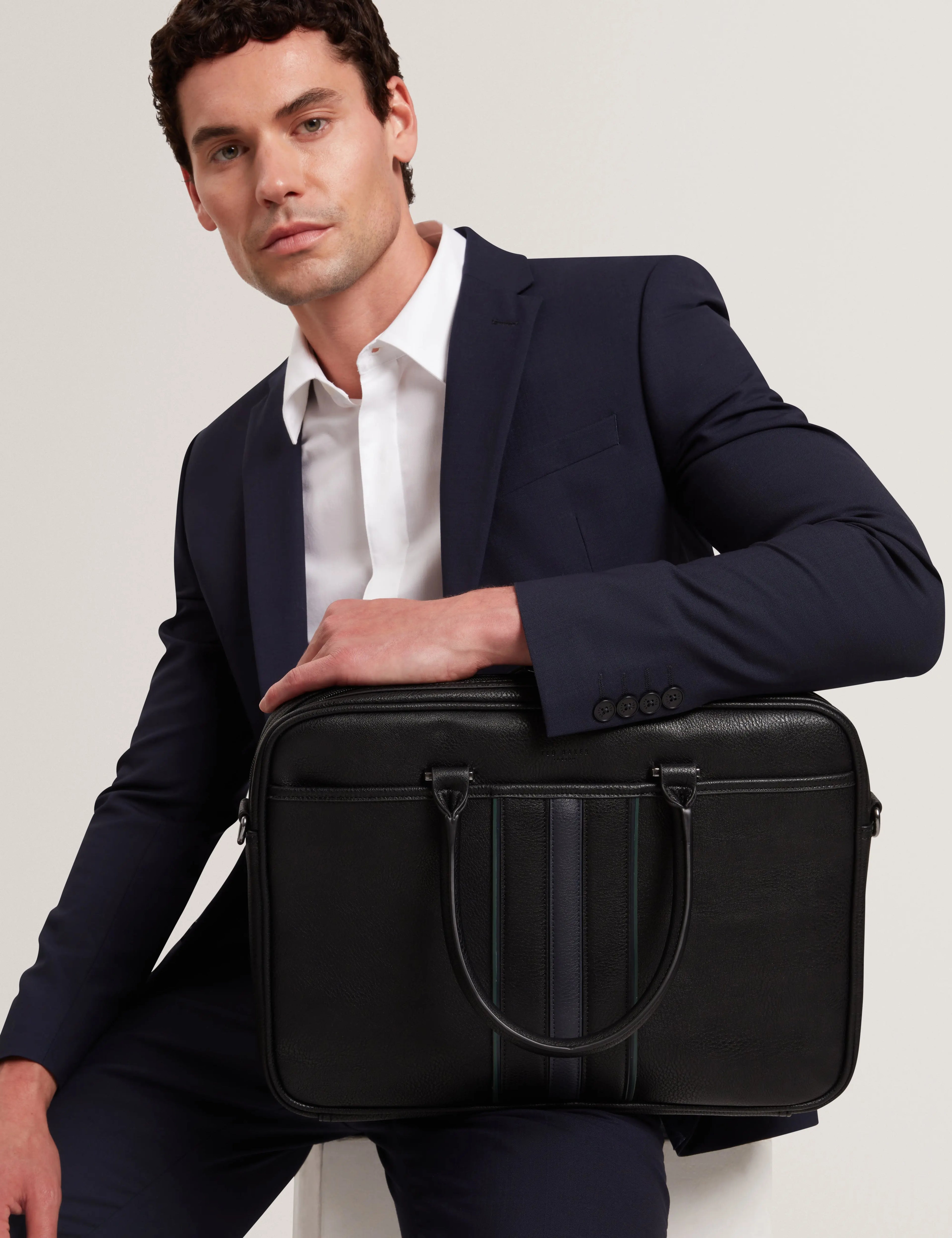 KENRIIK: Stripe PU Document Bag - Bellabags Ted Baker