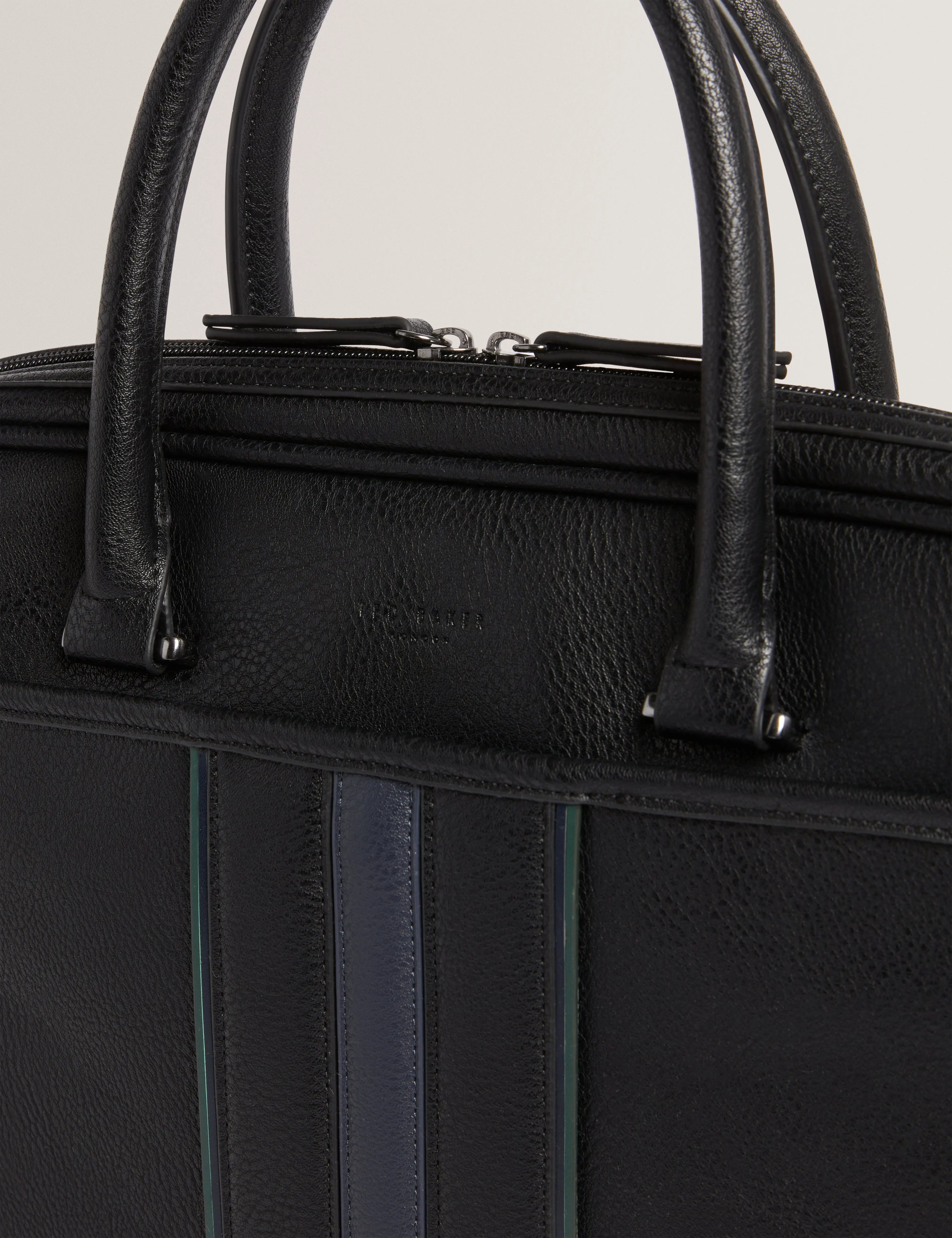 KENRIIK: Stripe PU Document Bag - Bellabags Ted Baker