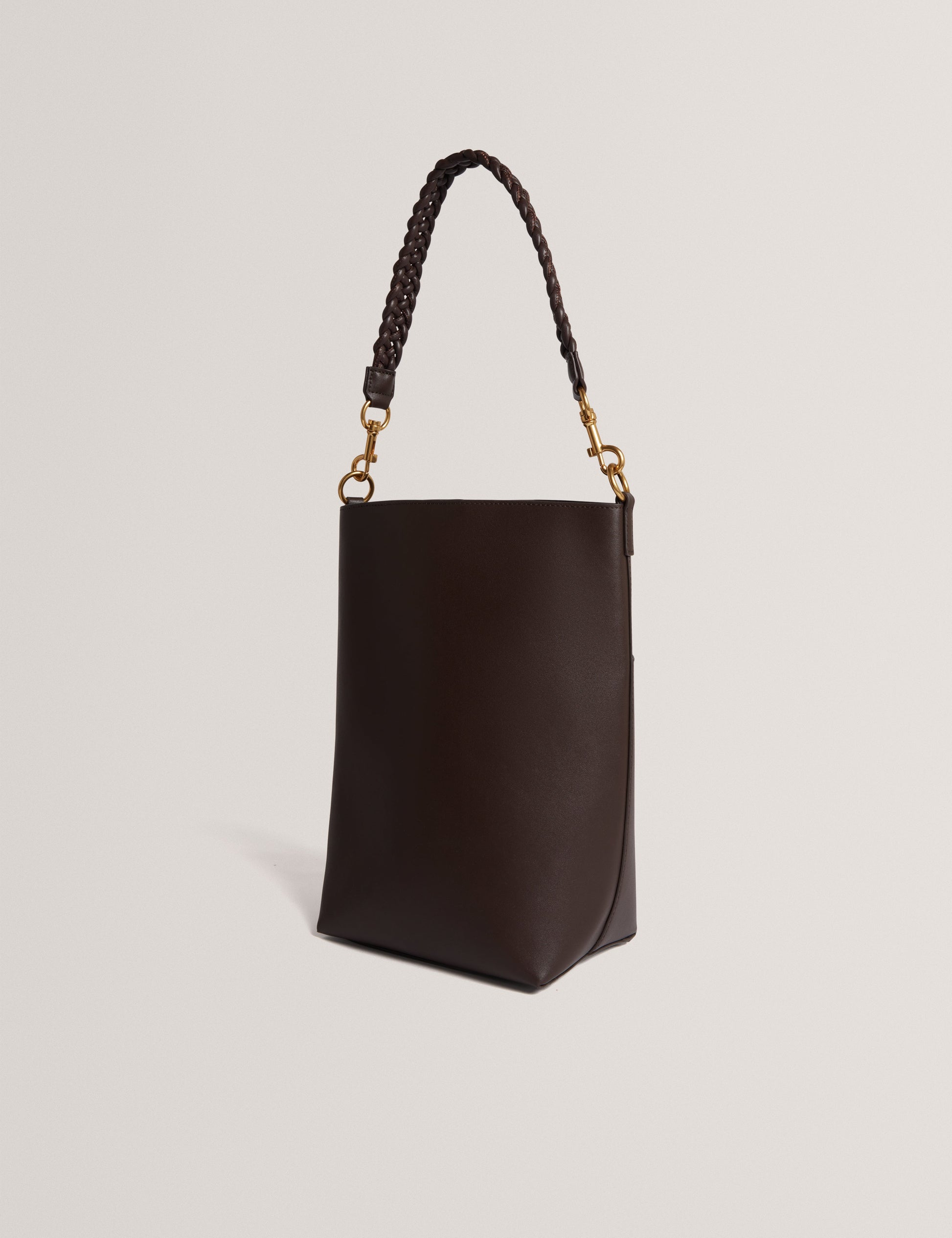 WANNDA: Weave Handle Leather Medium Bucket Bag Ted Baker South Africa