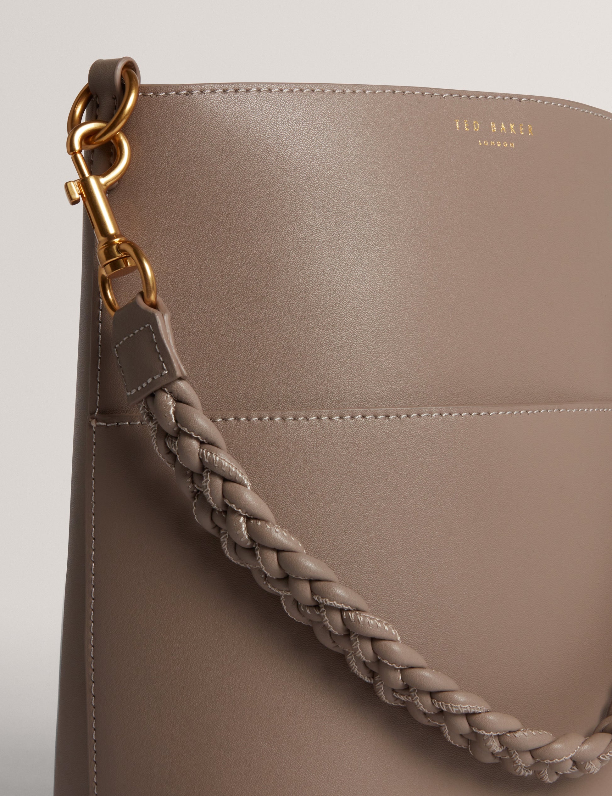 WANNDA: Weave Handle Leather Medium Bucket Bag Ted Baker South Africa
