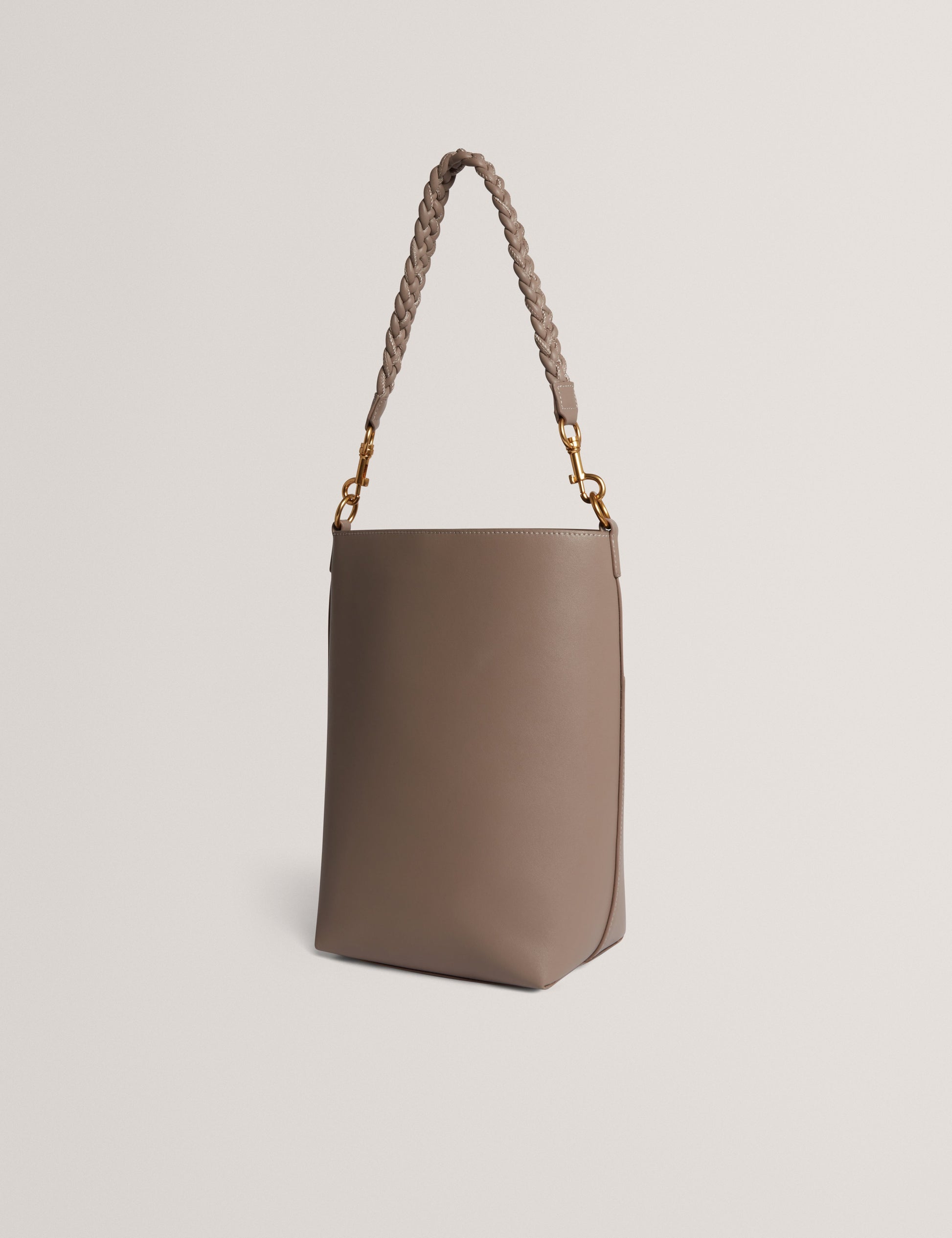 WANNDA: Weave Handle Leather Medium Bucket Bag Ted Baker South Africa