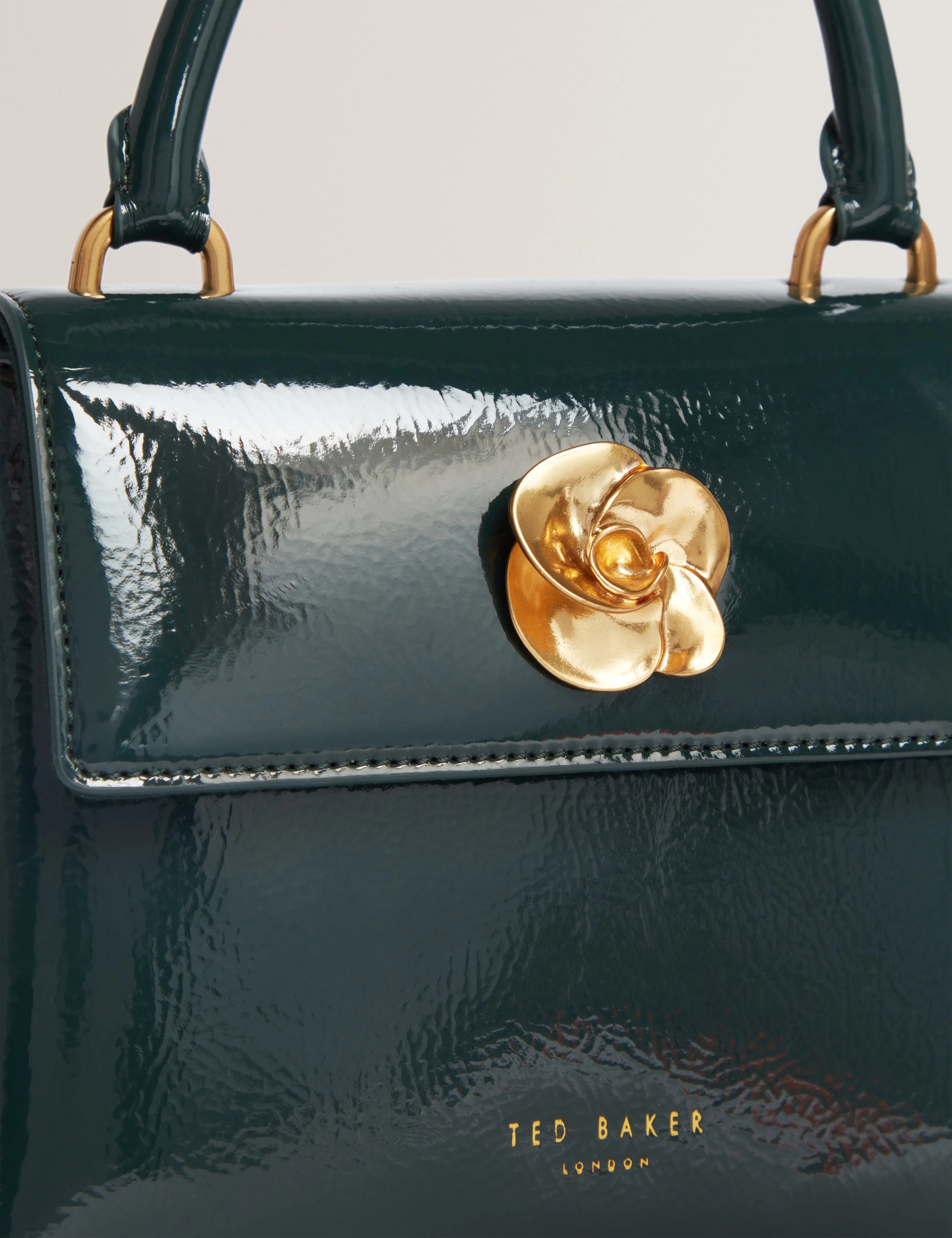 ROSEAU: Rose Detail Mini Crinkle Bag - Bellabags Ted Baker